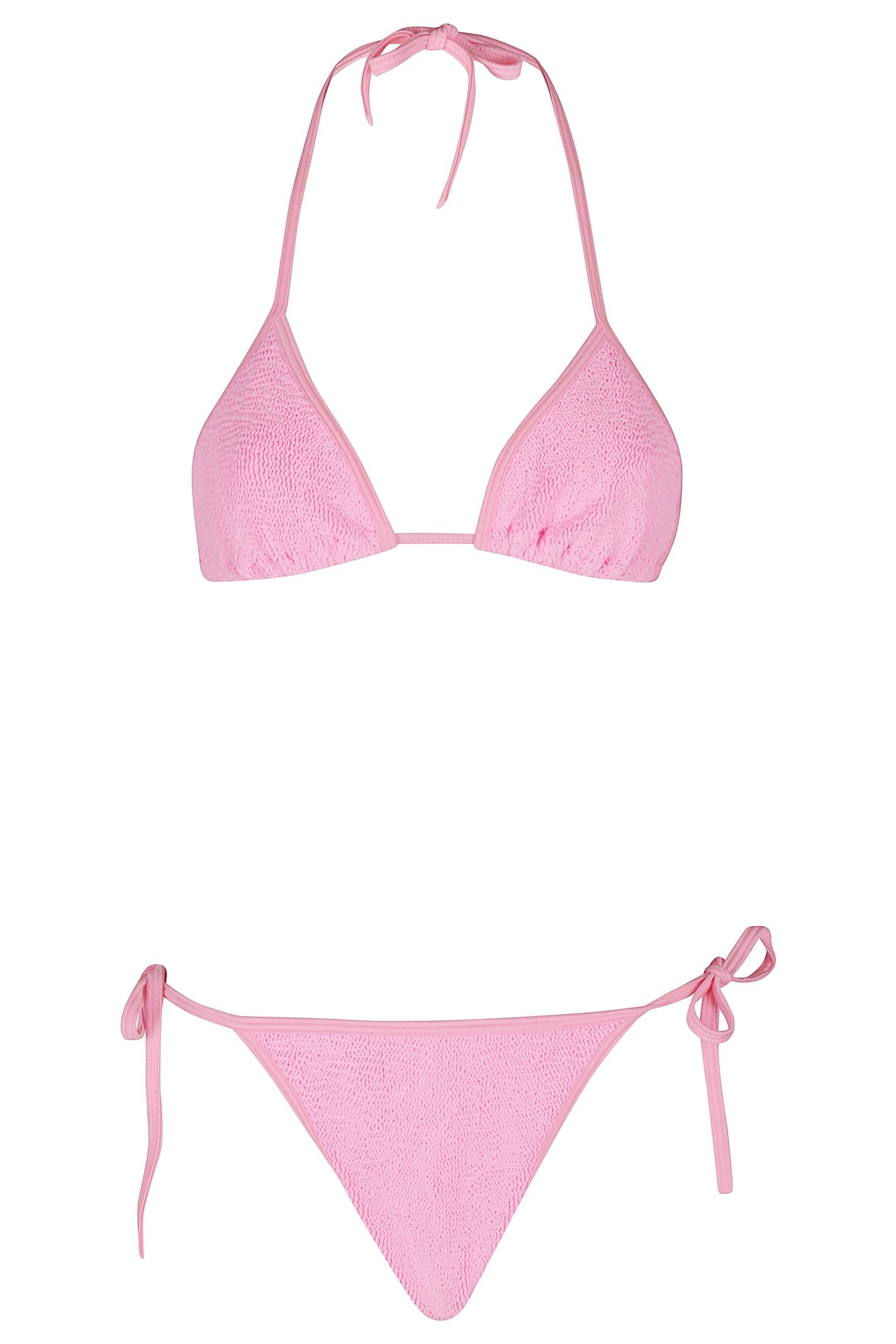 Hunza G Gina Triangle Bikini Set In Pink
