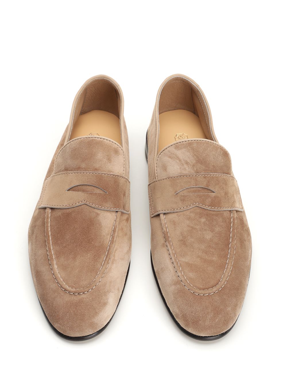 BRUNELLO CUCINELLI★LIGHT BEIGE LEATHER LOAFERS Brunello Cucinelli Light Beige Leather Loafers | ModeSens