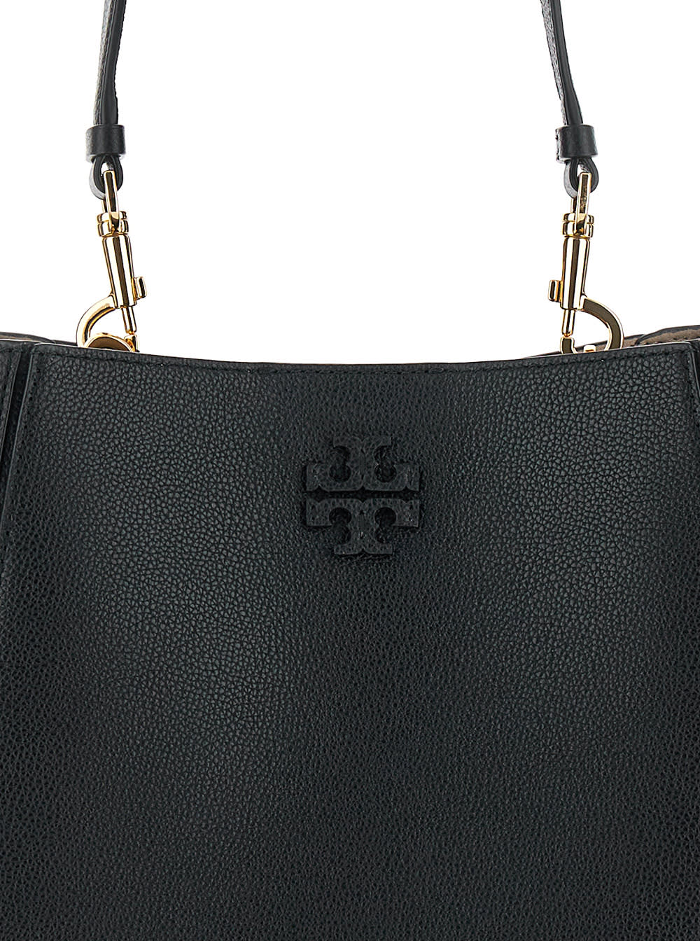 Shop Tory Burch Mcgraw Bucket Bag In Black