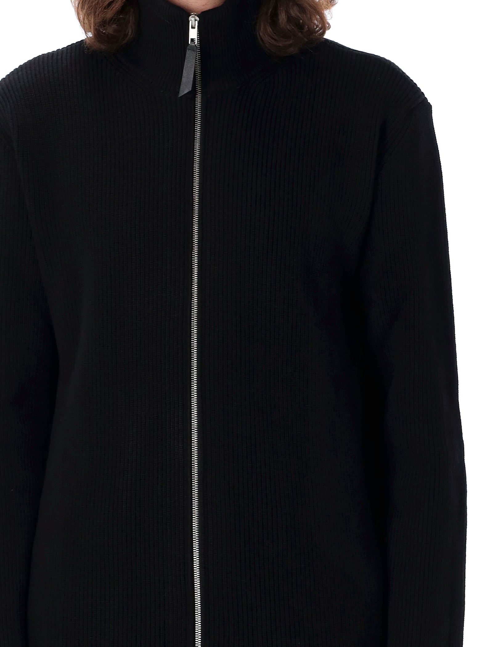 Shop Maison Margiela Camionaire Zipped Cardigan In Black