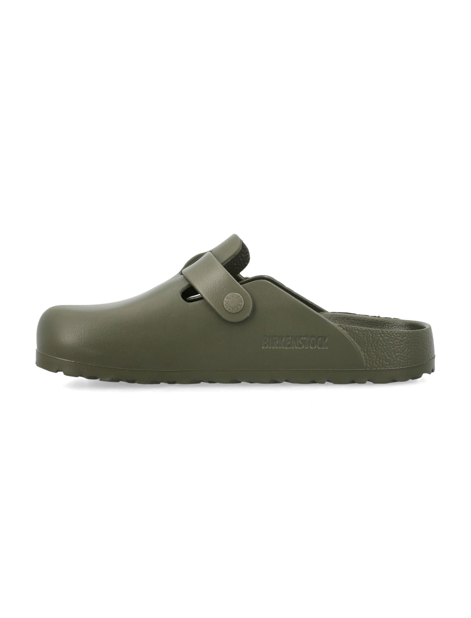 Shop Birkenstock Boston Eva In Khaki