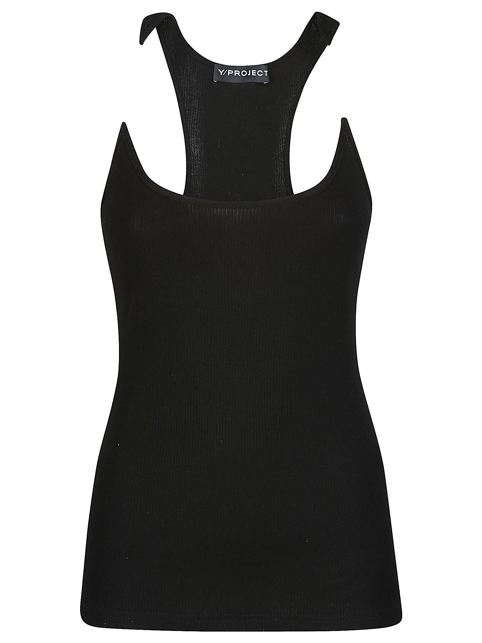 Y/project Top Aus Baumwolle In Black