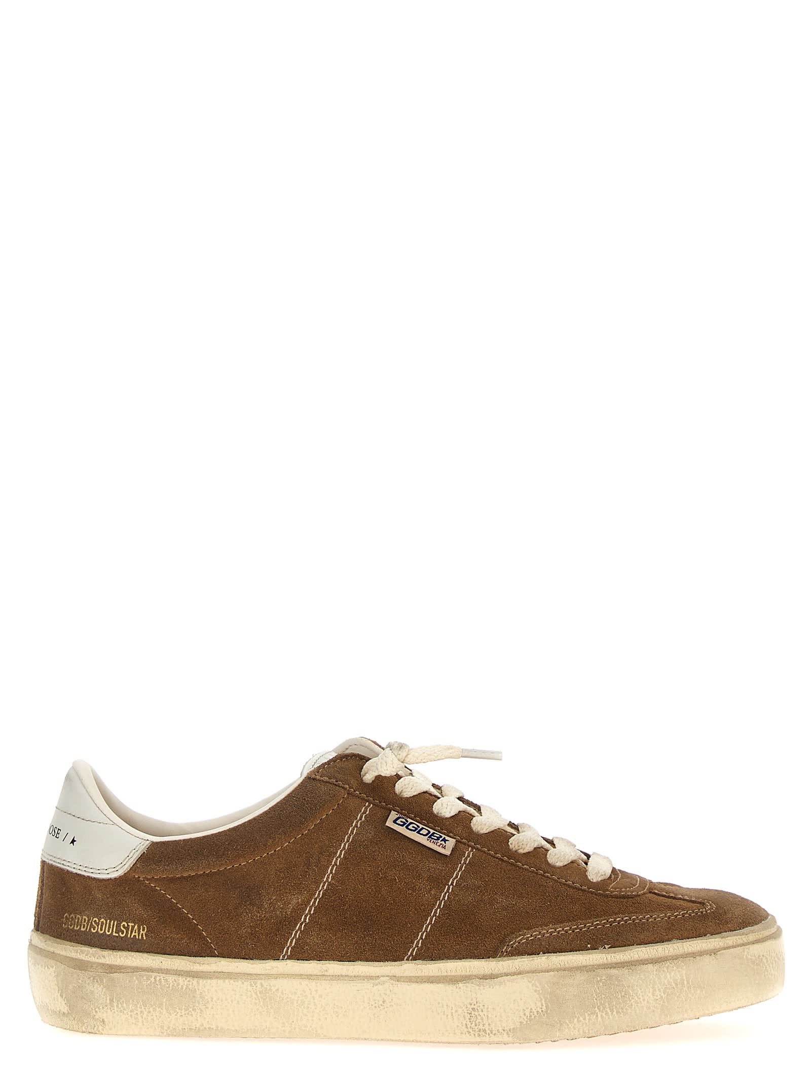 Shop Golden Goose Soul Star Sneakers In Beige