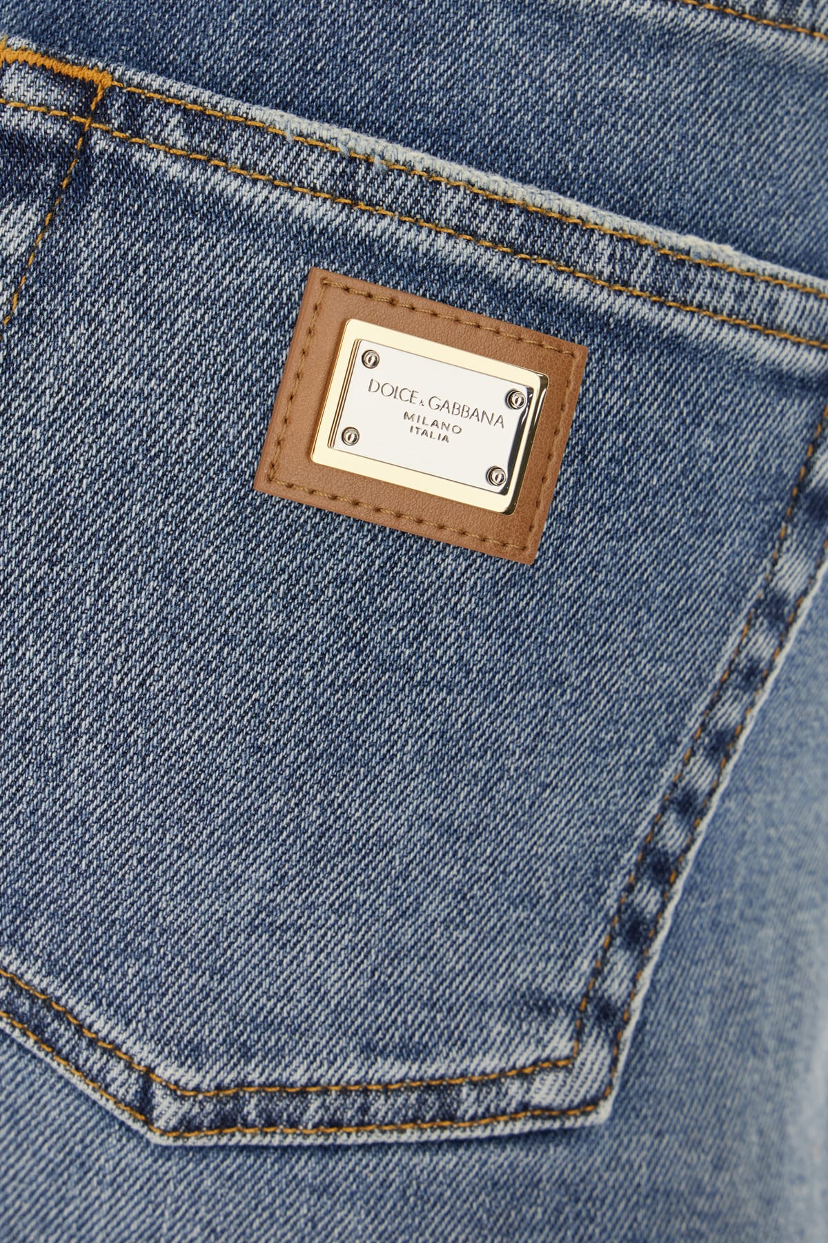 Dolce & Gabbana Denim Shorts With Back Pockets And Belt Loops In Blue