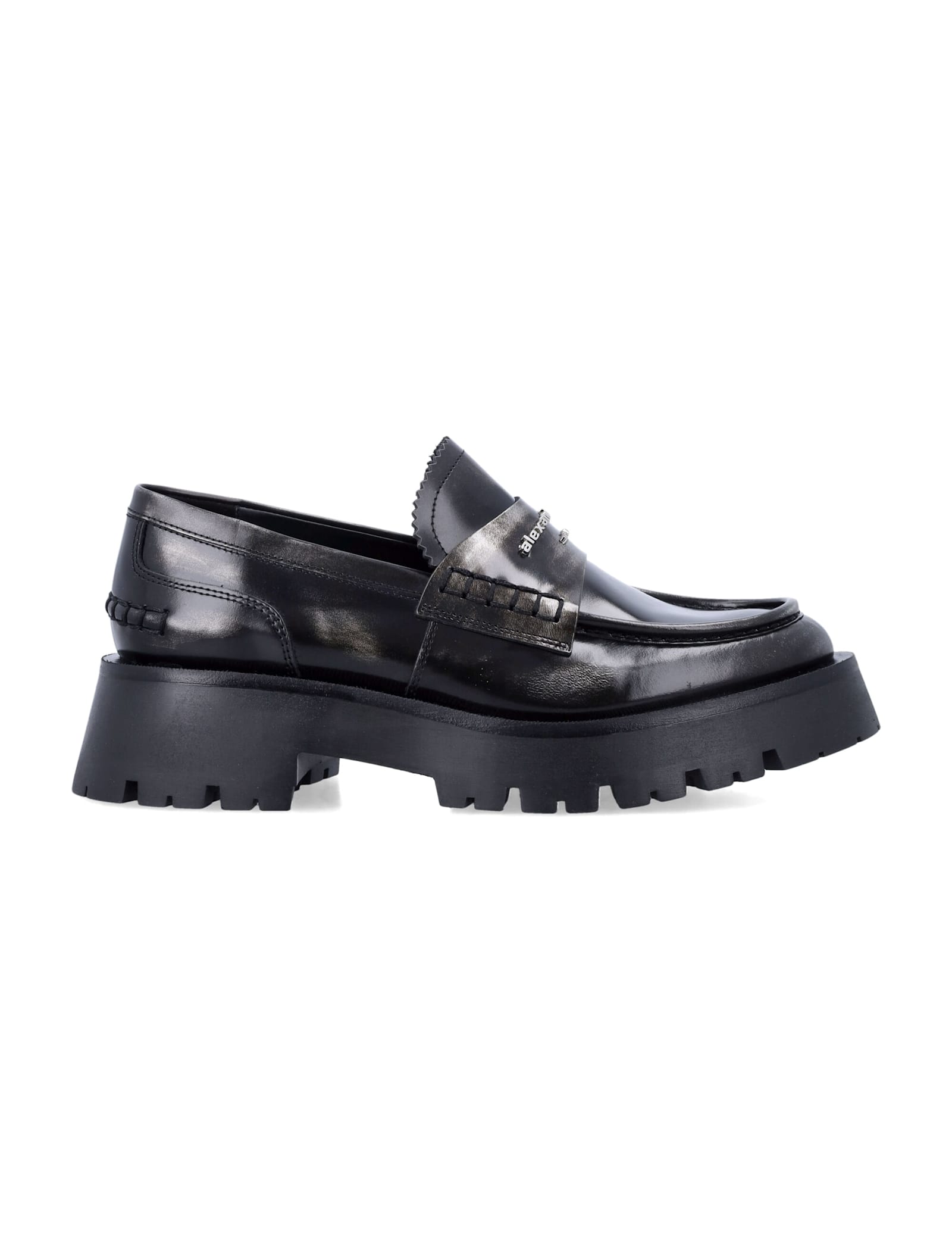 Alexander Wang Two-tone Leather Loafers In Multi