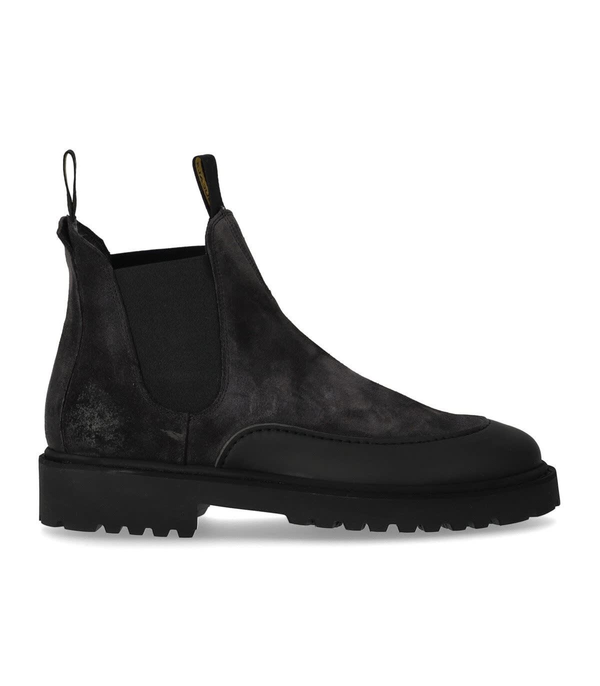 DOUCAL'S DOUCALS HUMMEL ANTHRACITE GREY CHELSEA BOOT