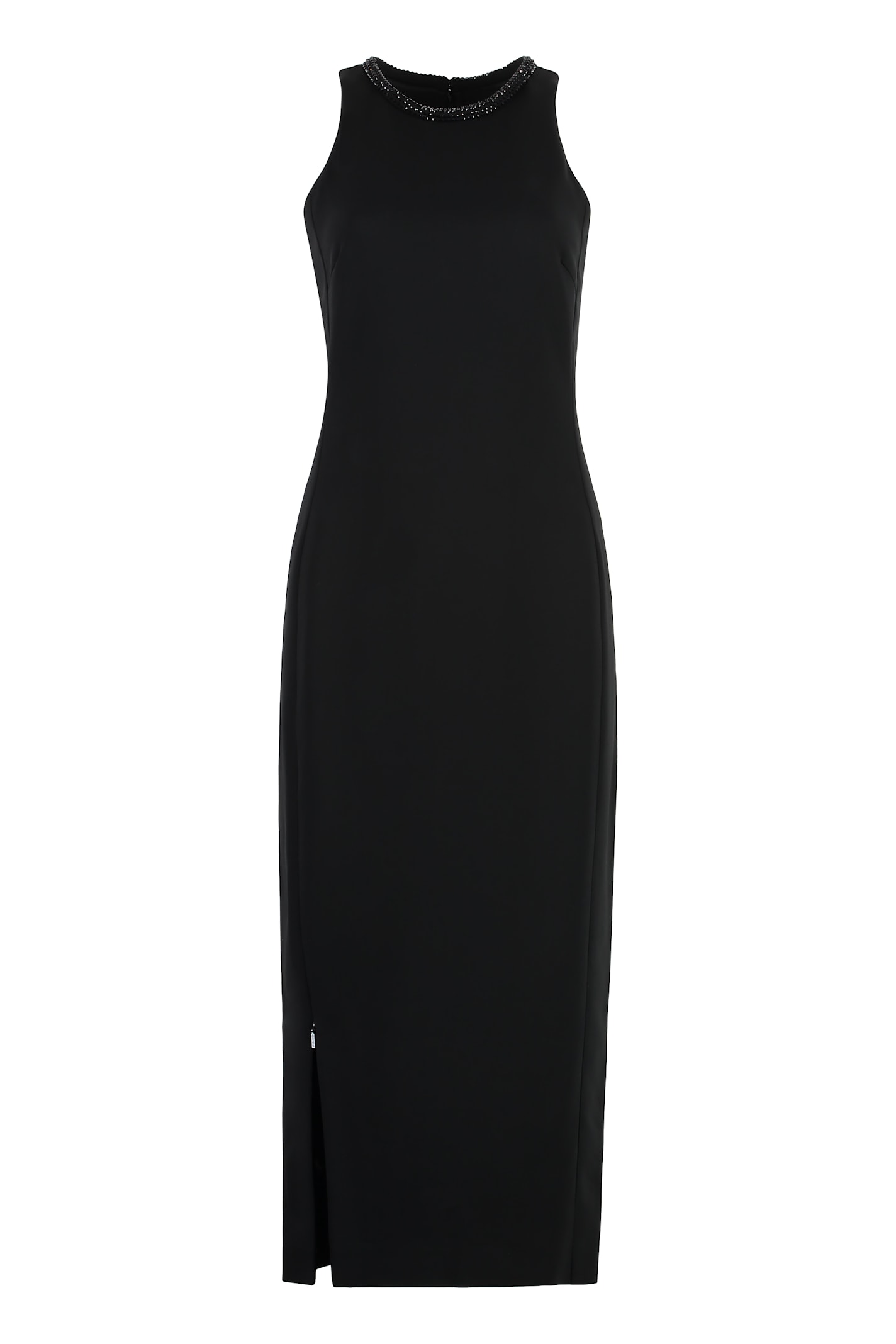 Shop Pinko Honfleur Crepe Dress In Black