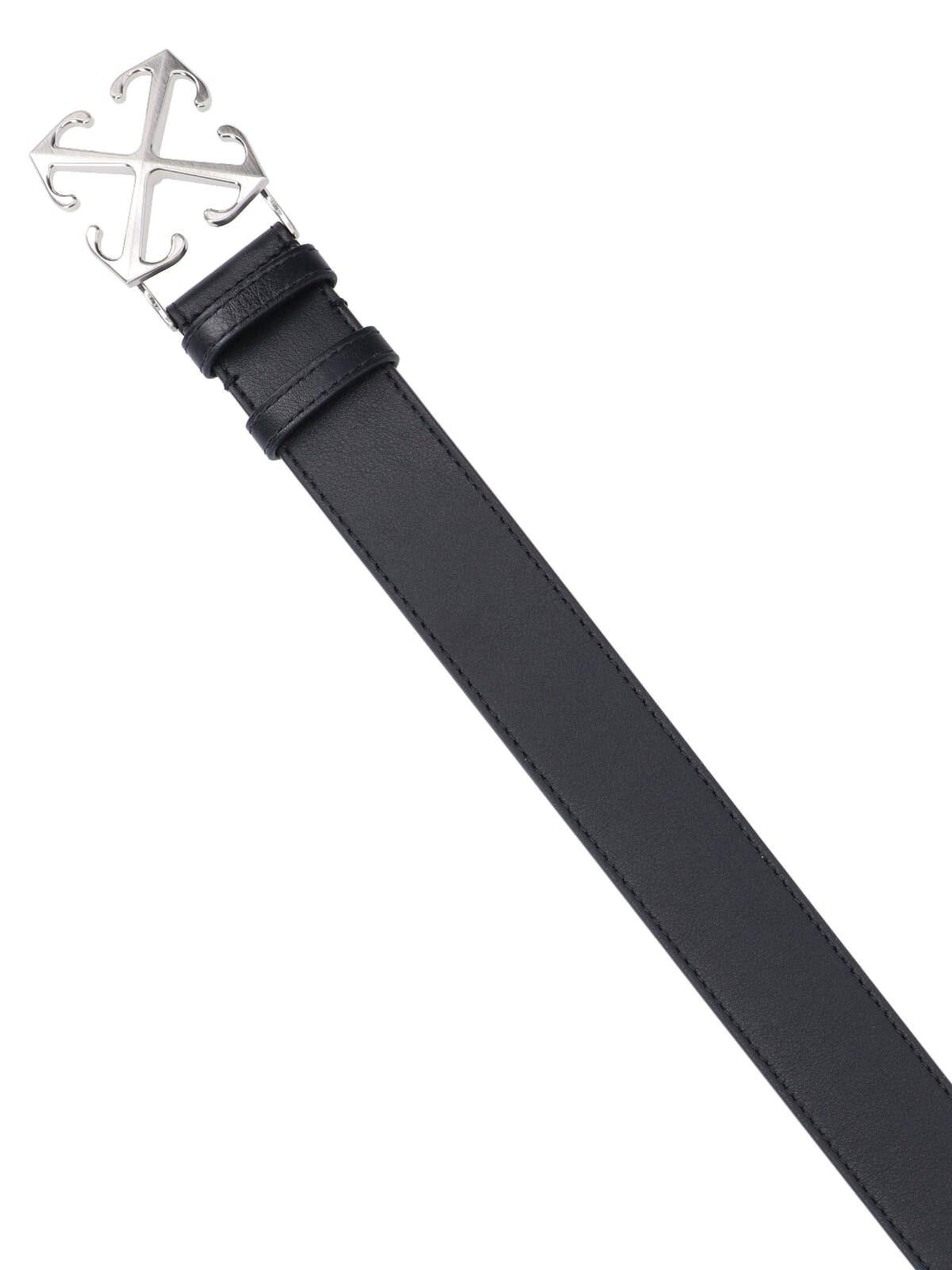 Shop Off-white Logo Belt In Black