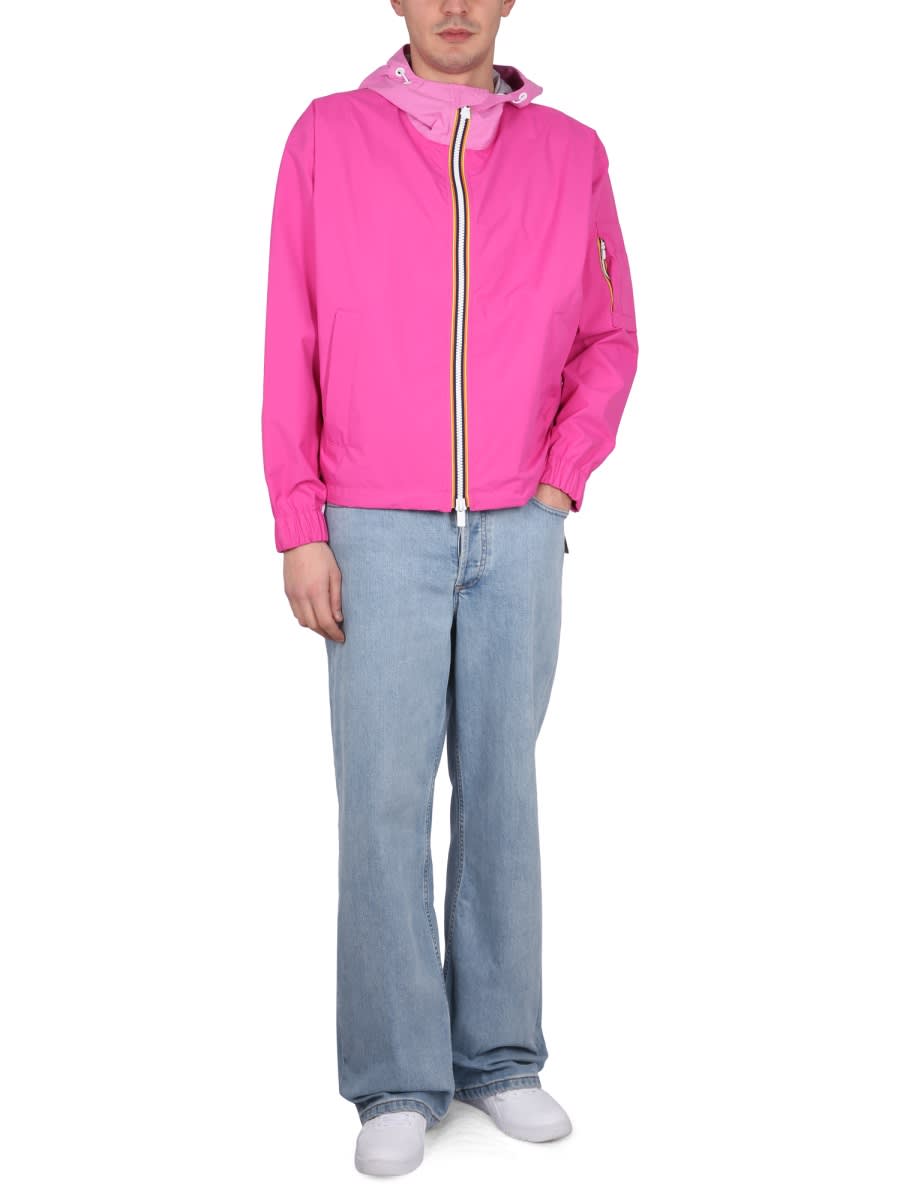 K-way Claudey 2.1 Jacket Unisex In Fuchsia
