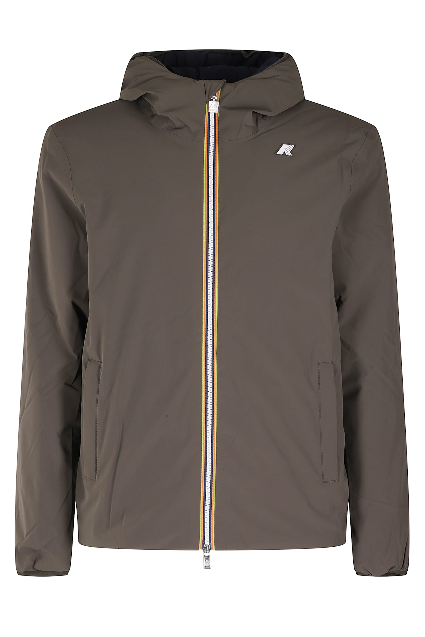 K-way Jack St Warm Double Slim-fit Giacca Reversibile. In Poliestere Elasticizzato Impermeabile. Imbottitu