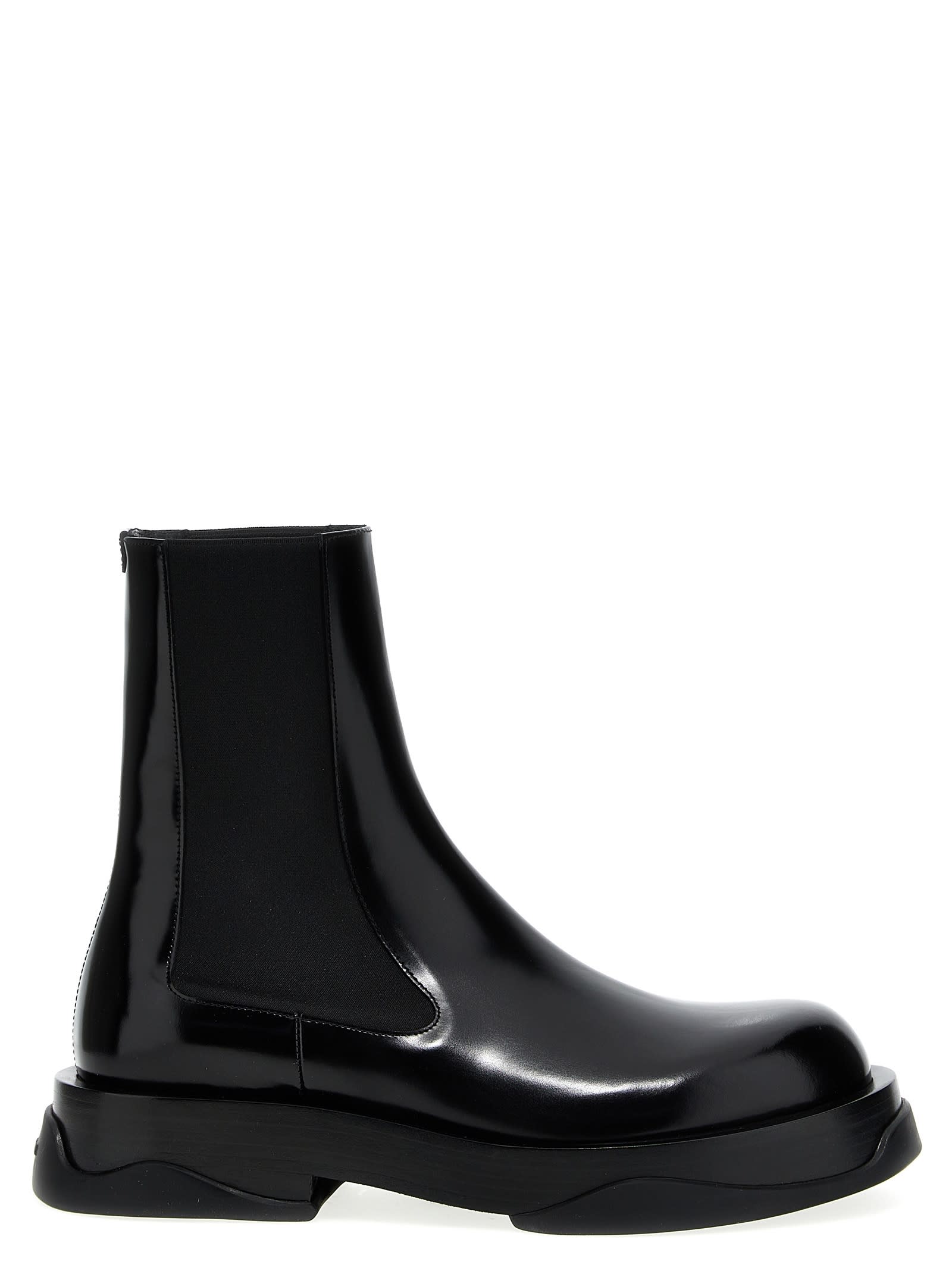 Shop Jil Sander Chelsea Boots In Black