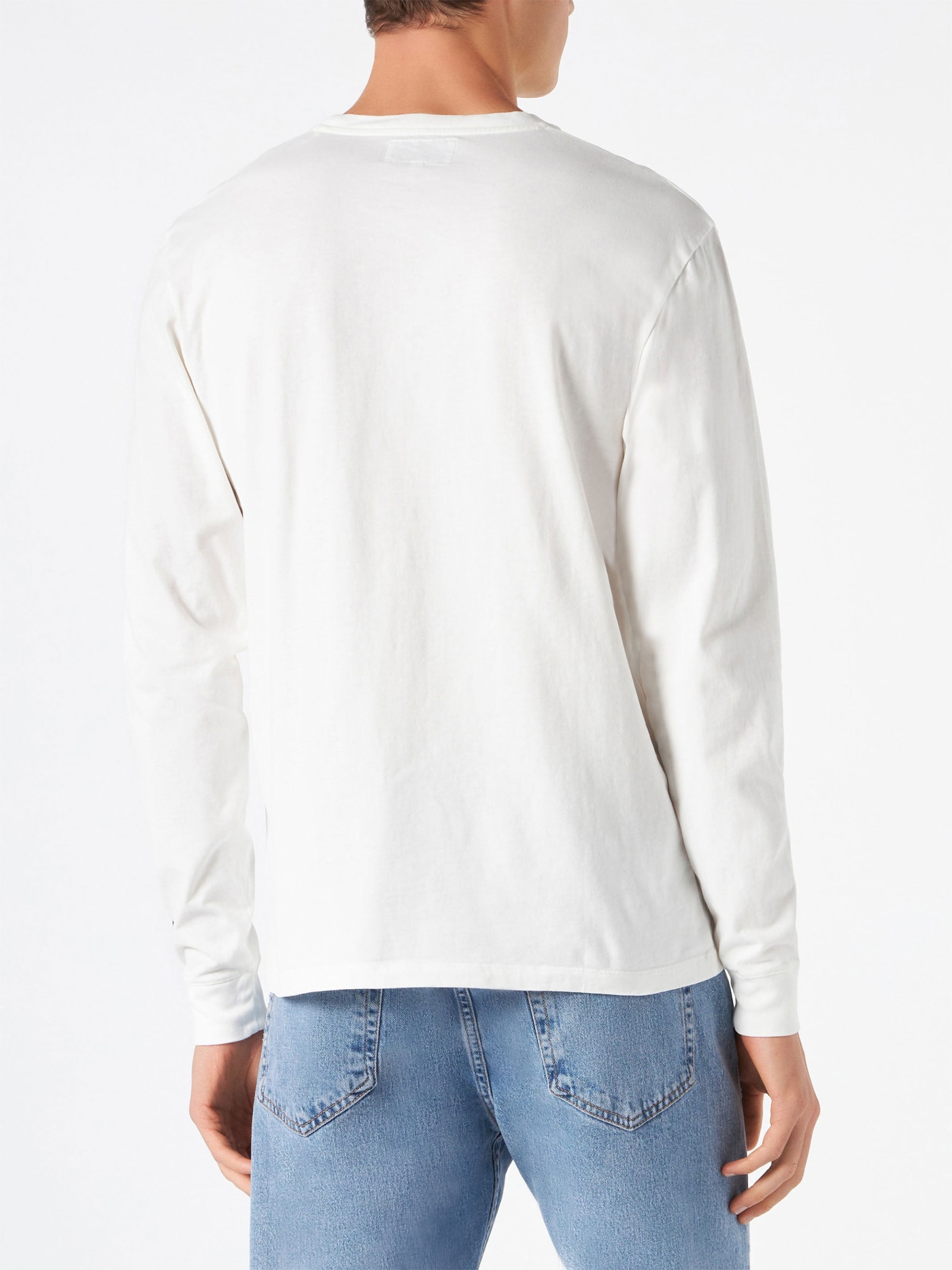 MC2 SAINT BARTH MAN LONG SLEEVES T-SHIRT WITH PRINT