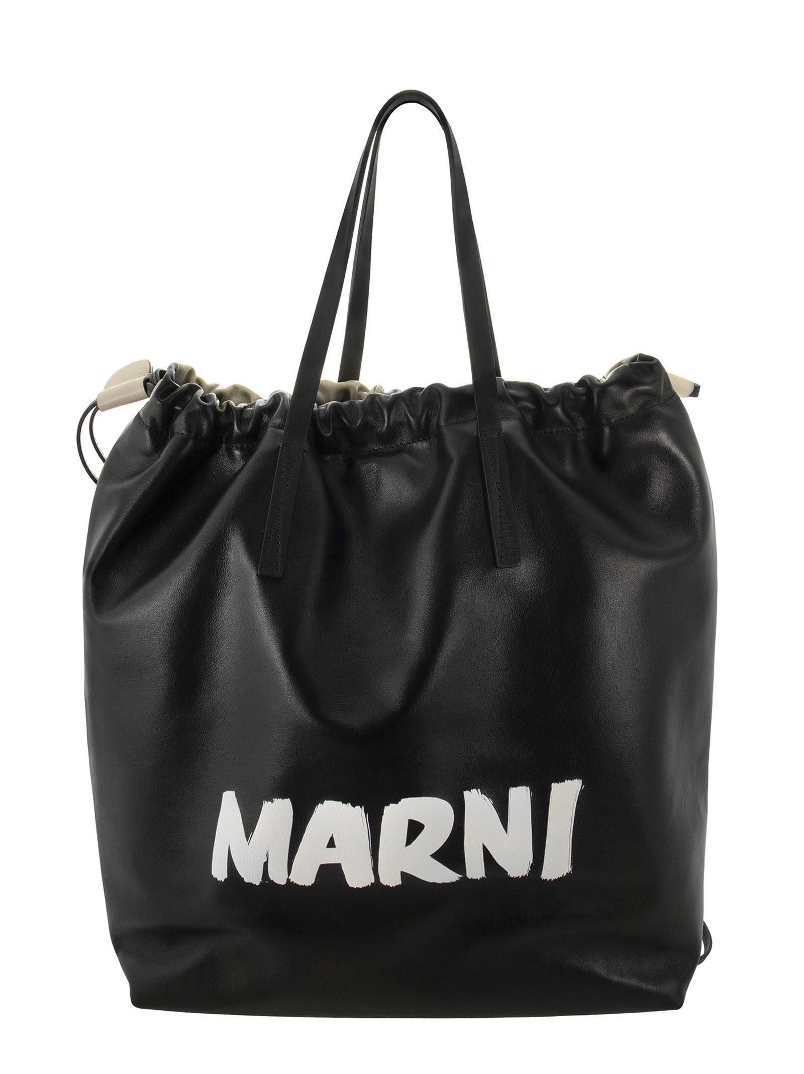 Marni Gusset - Smooth Calfskin Backpack