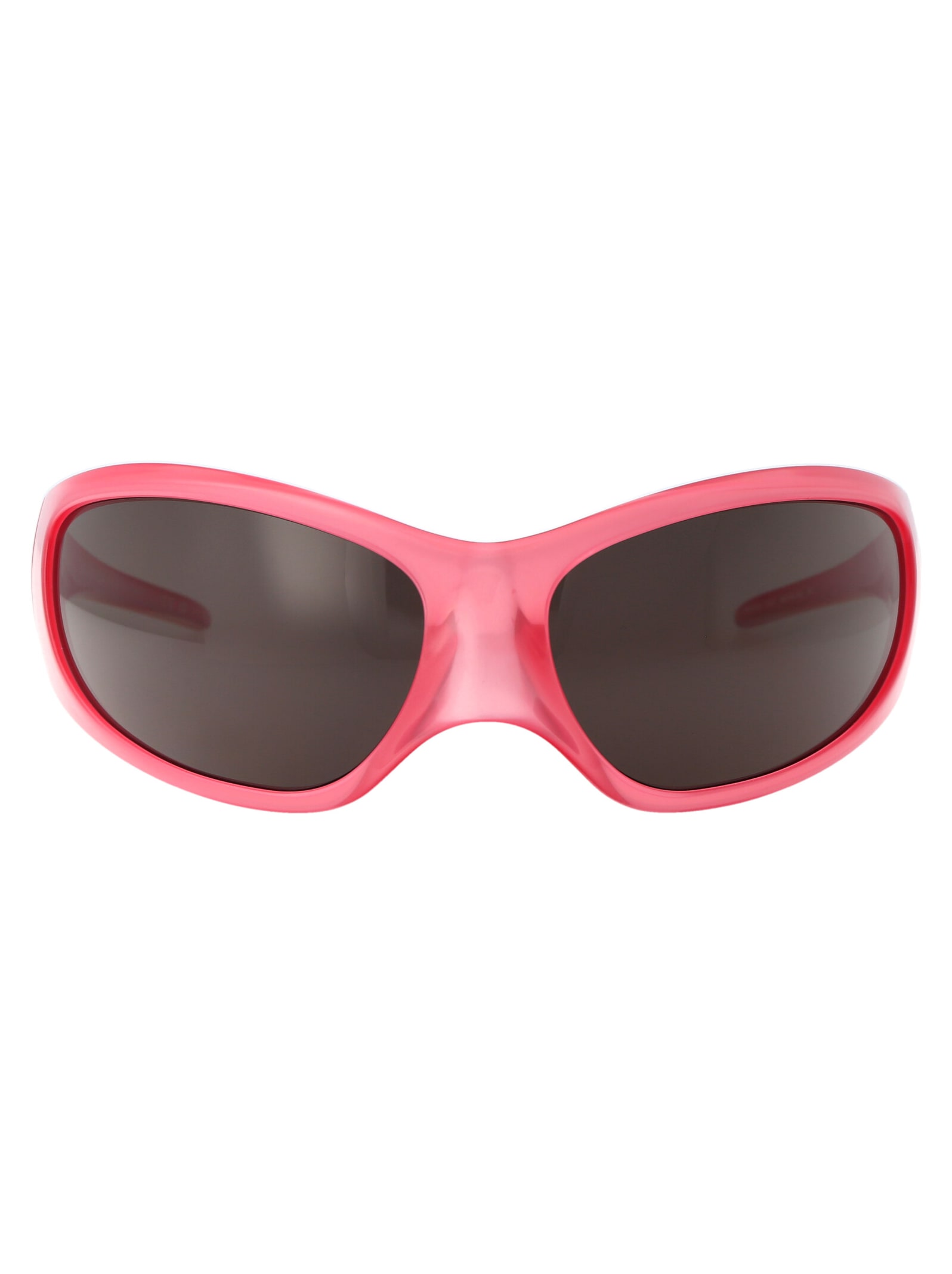 Balenciaga Shield-frame Bio Injection Sunglasses In 002 Pink Pink Grey