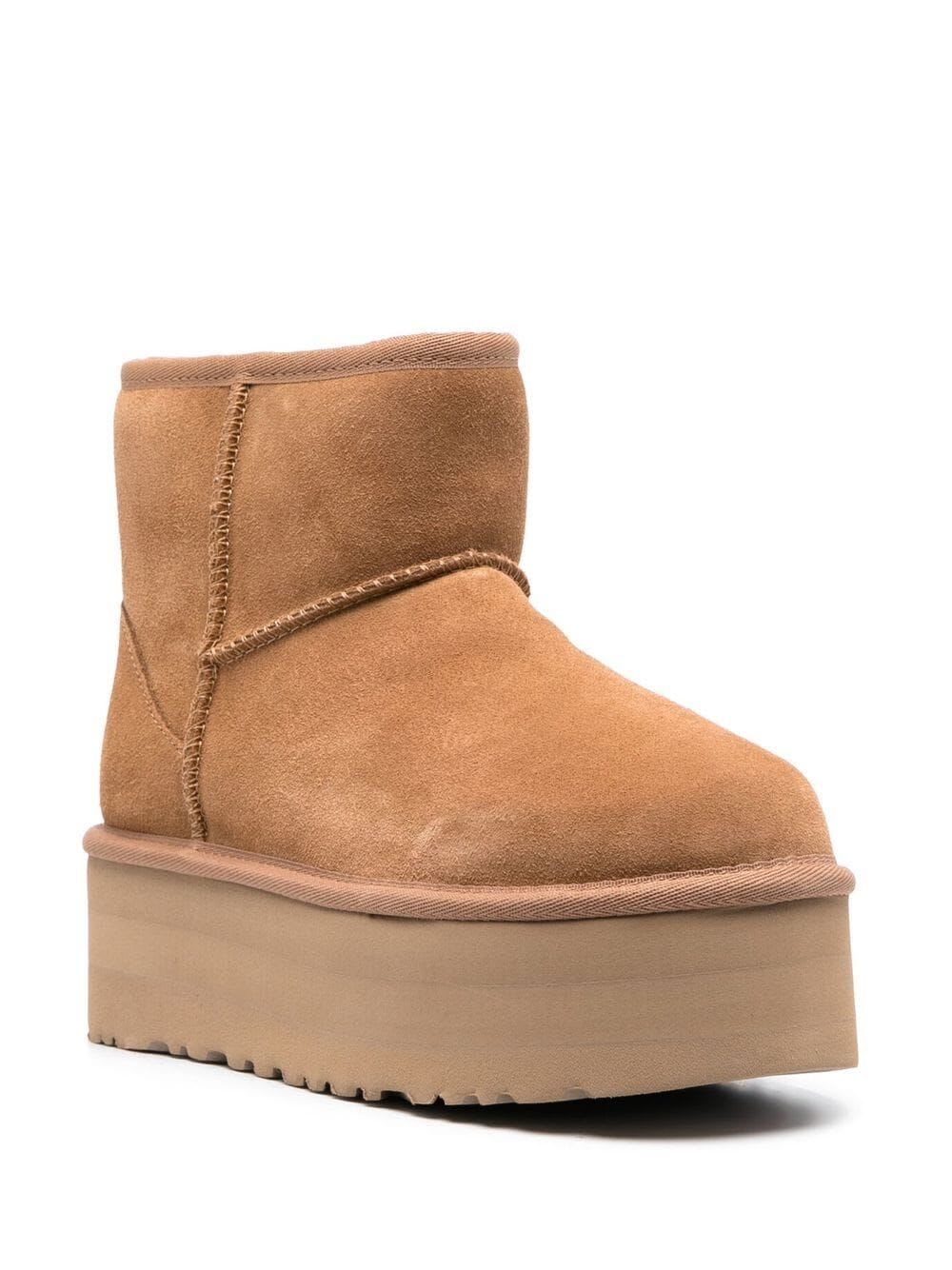 Shop Ugg Woman Classic Mini Platform Boots In Che Chestnut