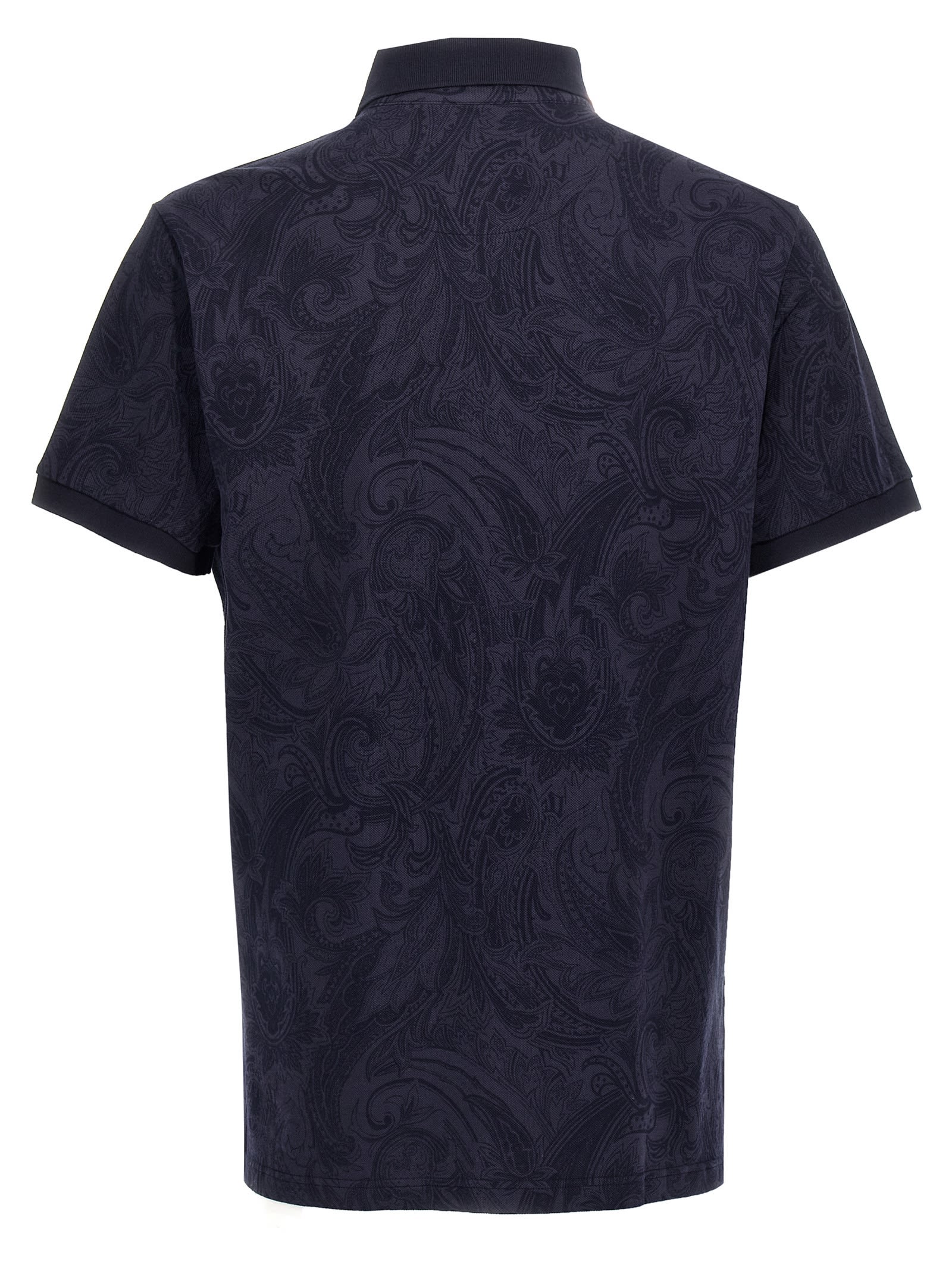 Shop Etro Pegaso Polo Shirt In Blue