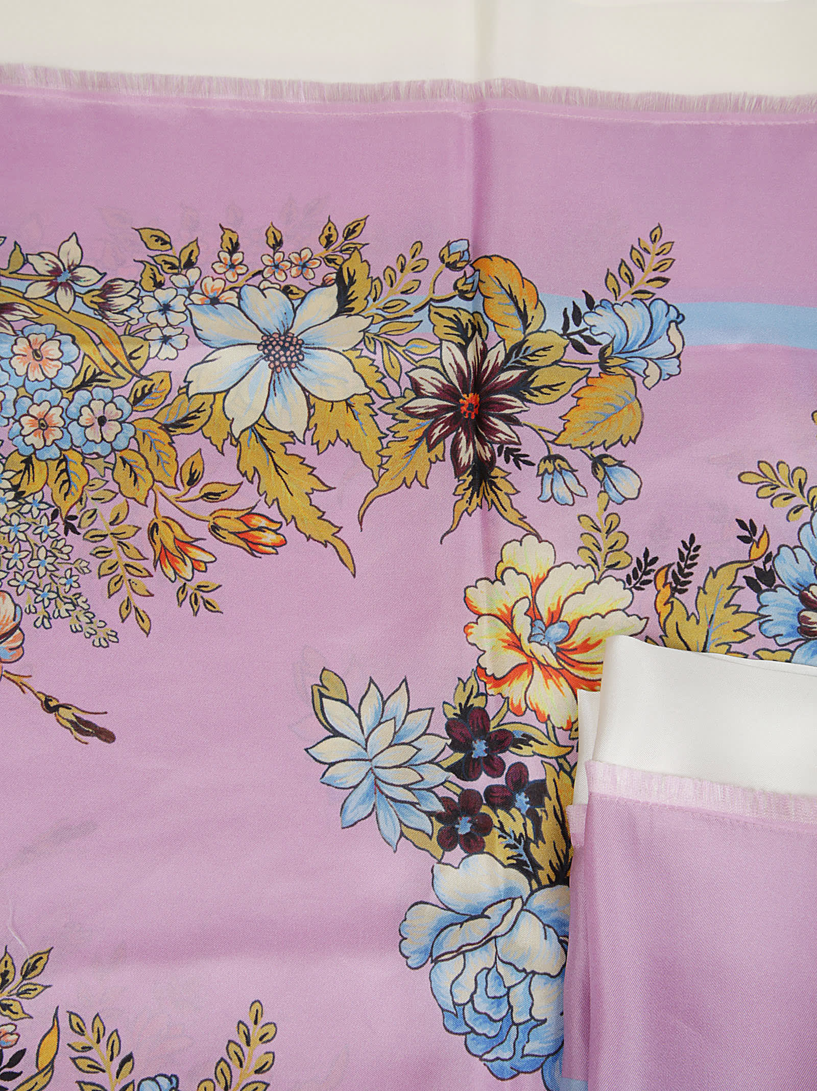 Shop Etro Norma Foulard In Rosa Fantasia