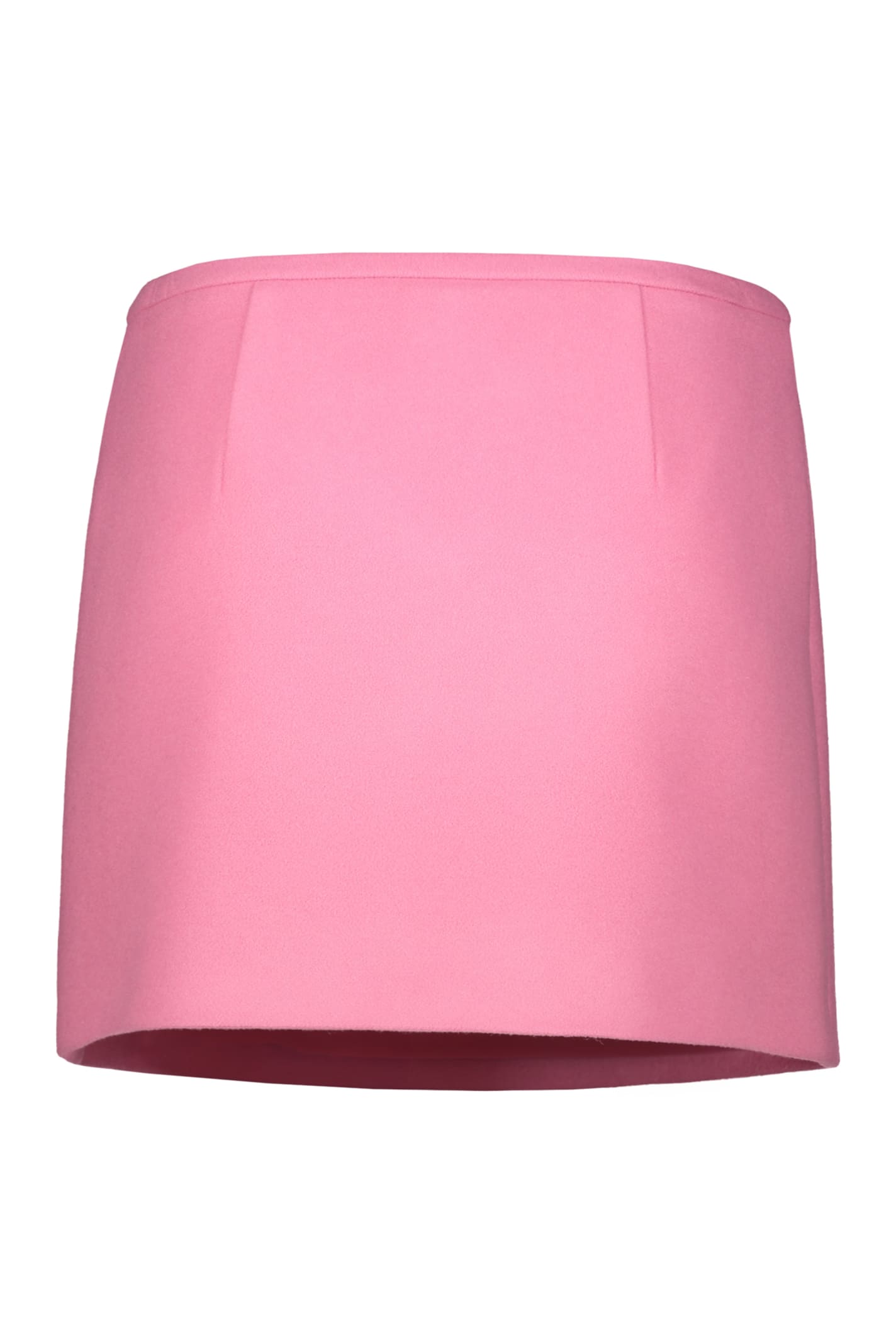 Shop Givenchy Wool Mini Skirt In Pink