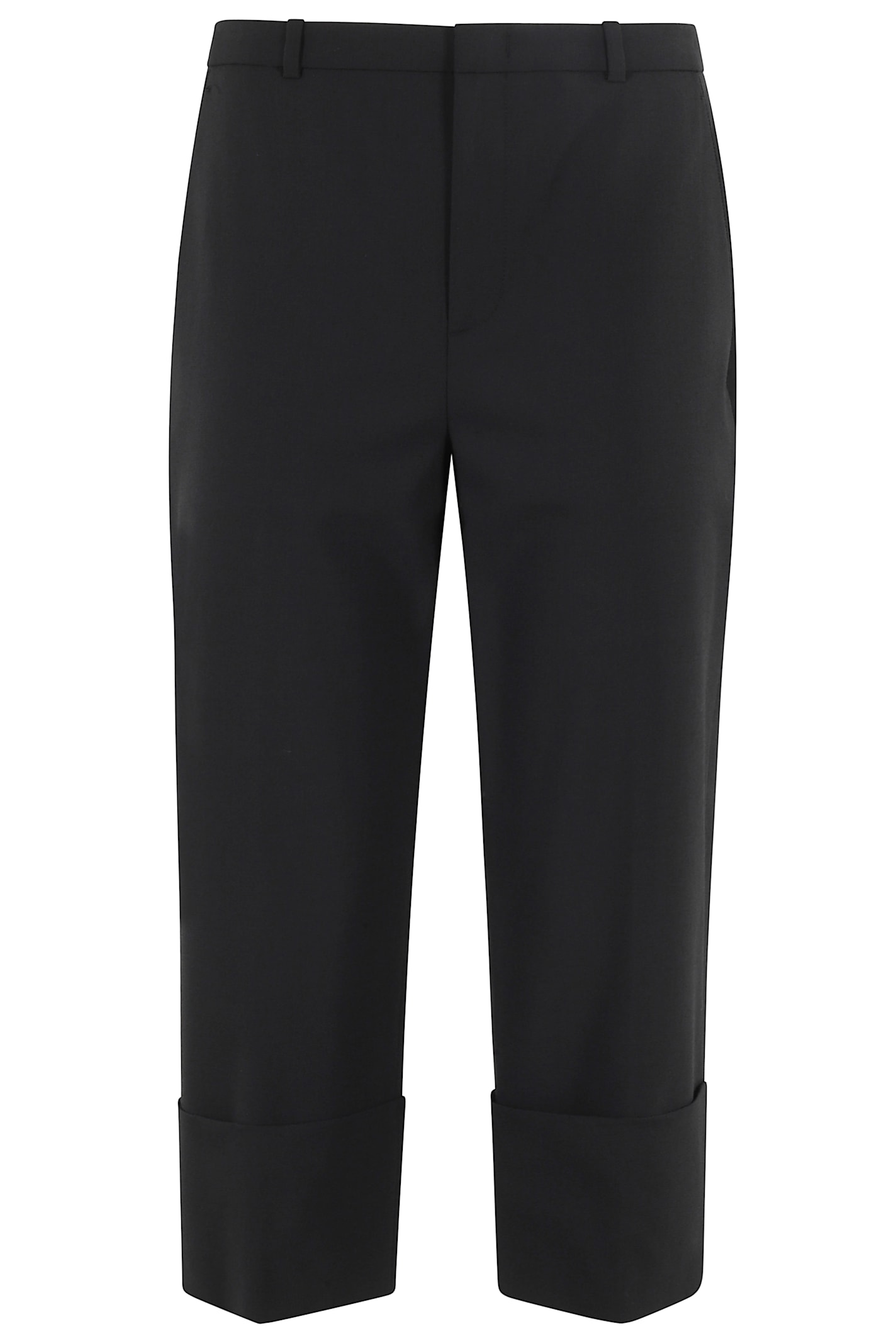 Vince Mid Rise Cuffed Cropped Pant In Black