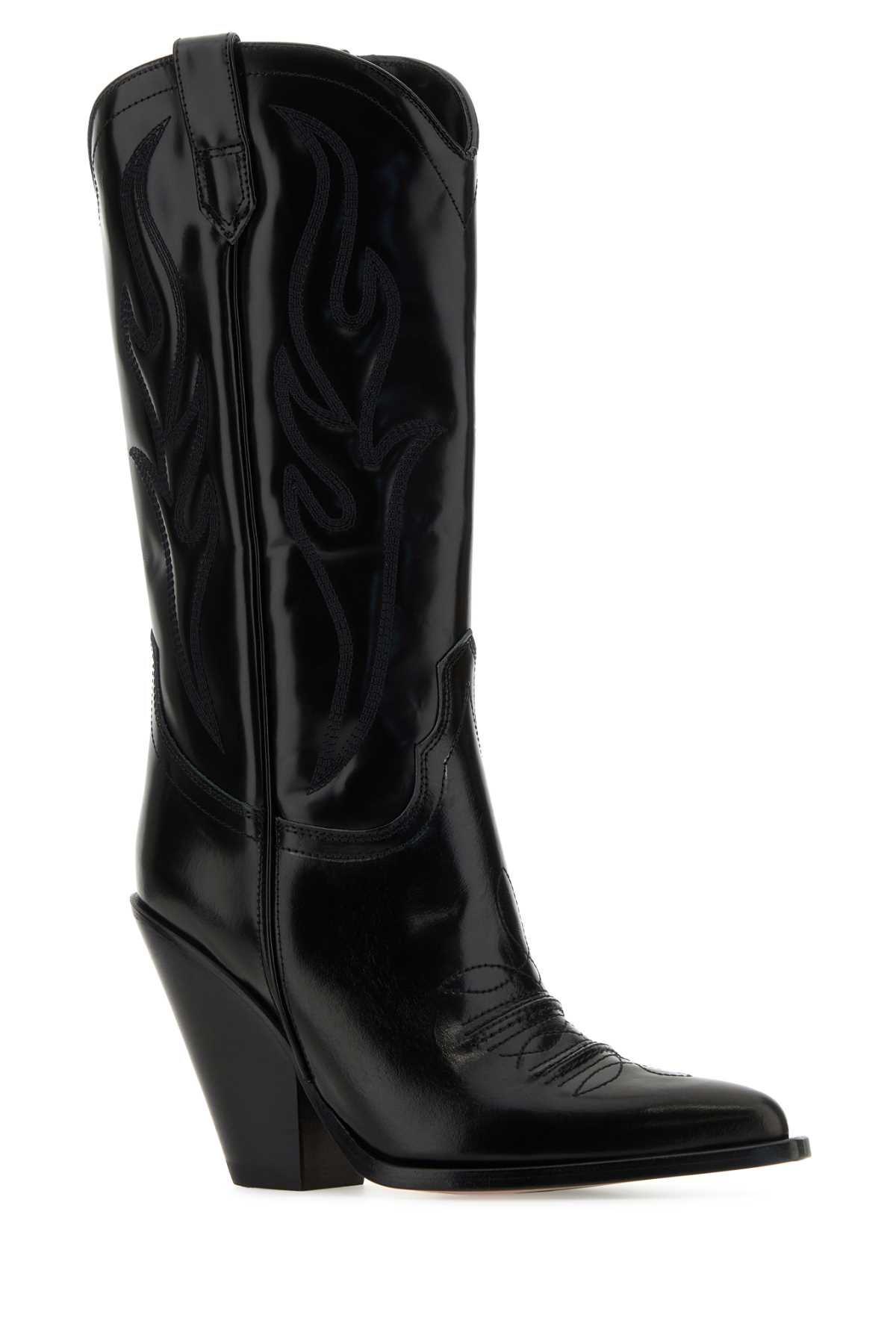 Shop Sonora Black Leather Santa Fe Boots