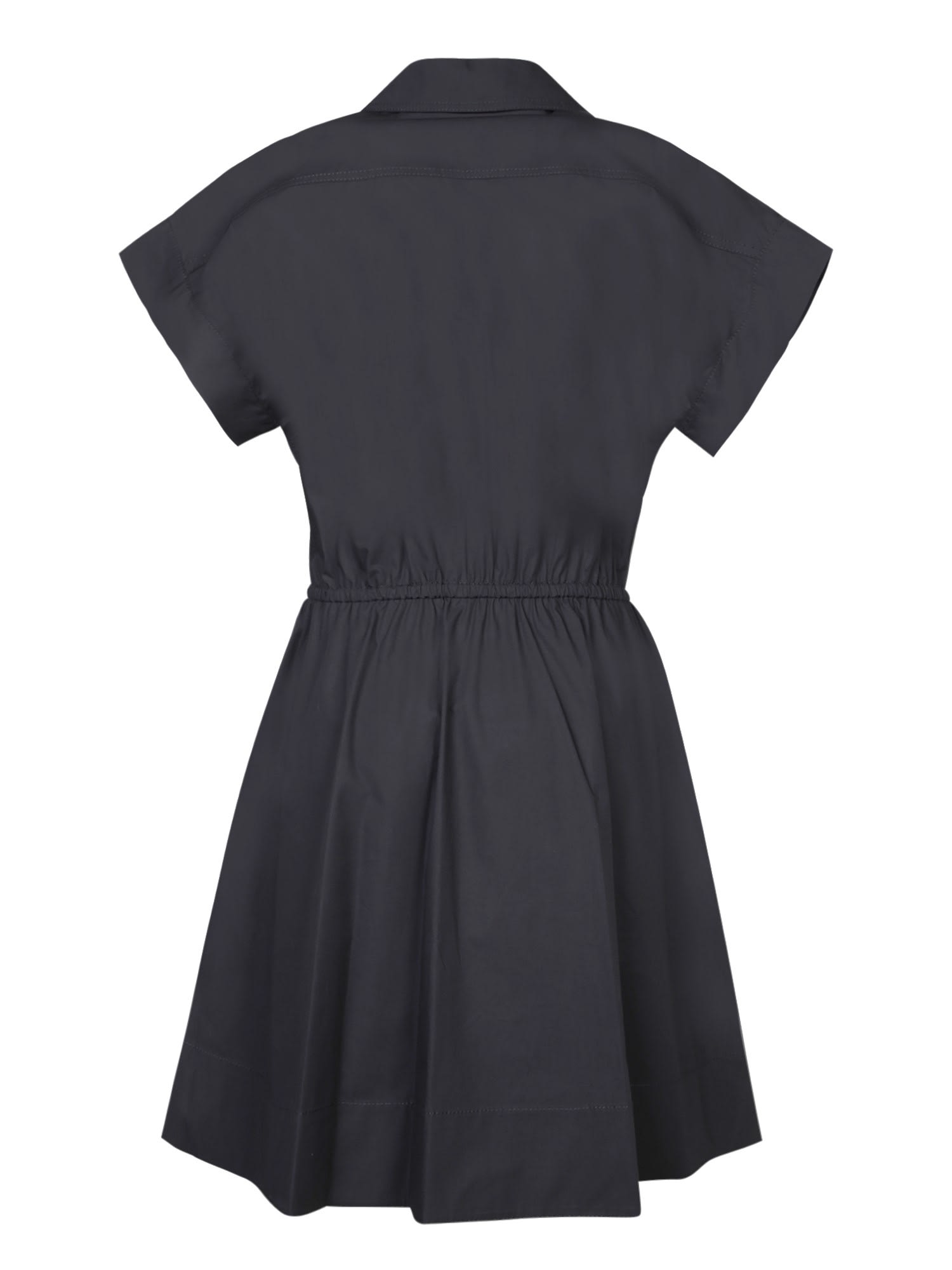 Tory Burch Short-sleeved Dress In Black