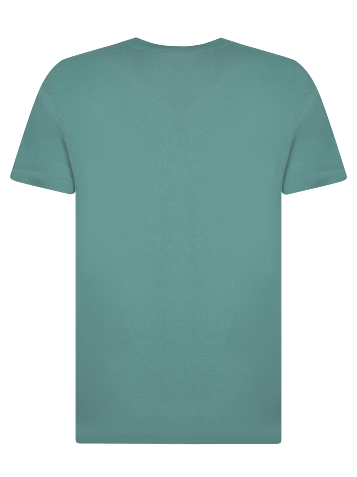 Shop Zanone Mint Green Ice Cotton T-shirt