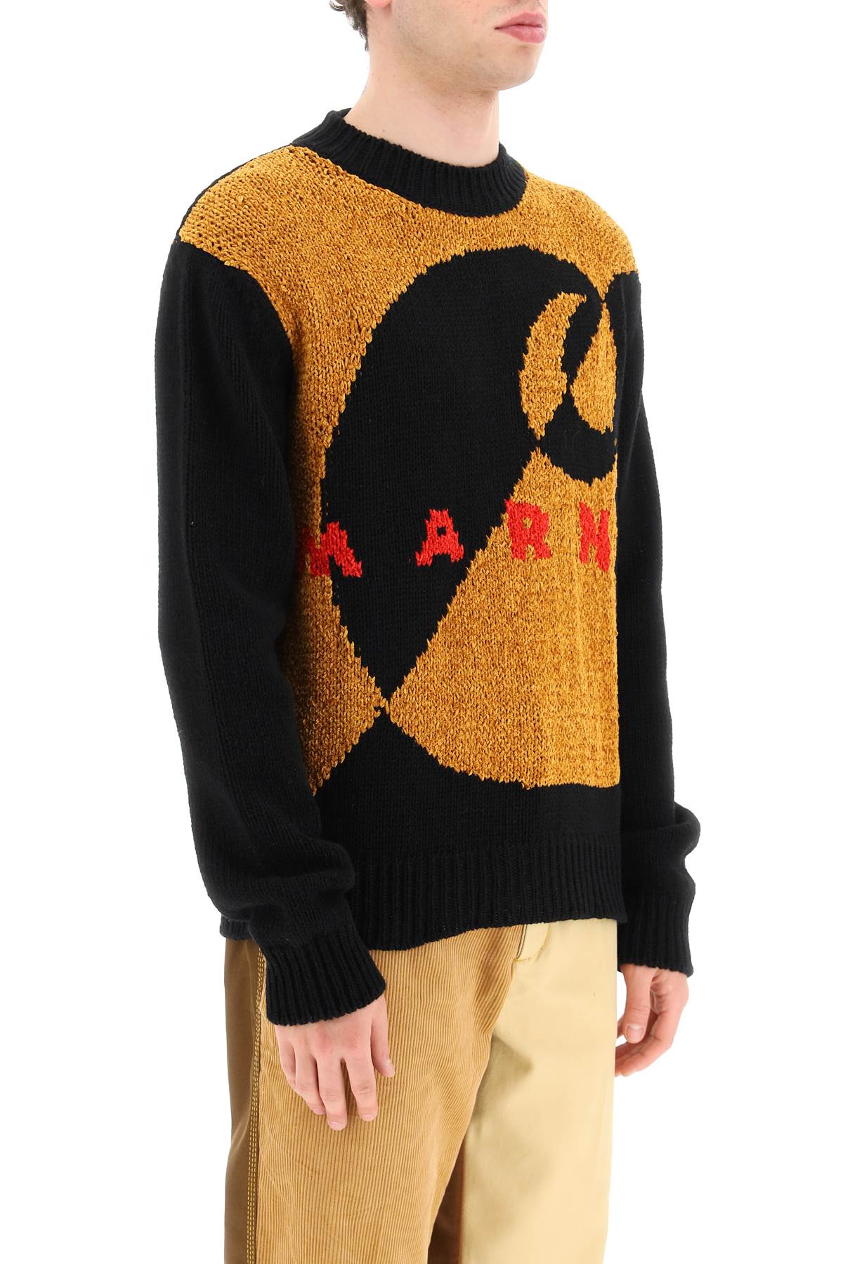 Marni Black Carhartt Wip Edition Graphic Sweater In Black