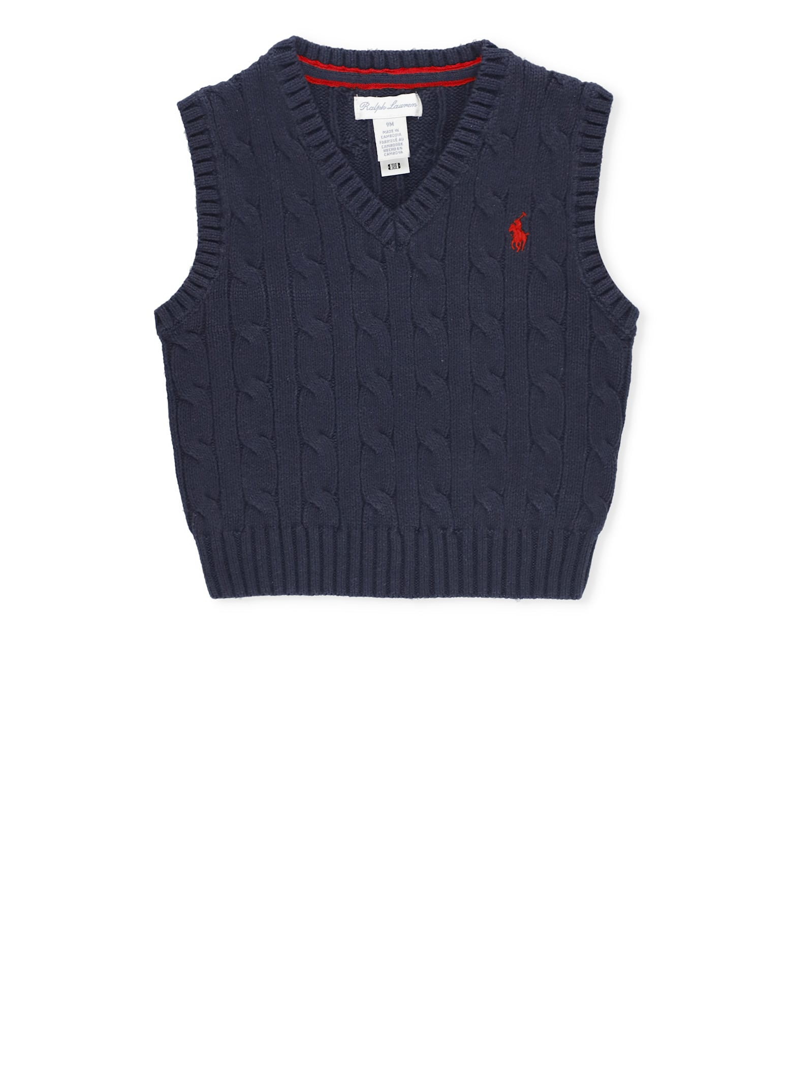 Ralph Lauren Babies' Pony Sweater In Blue