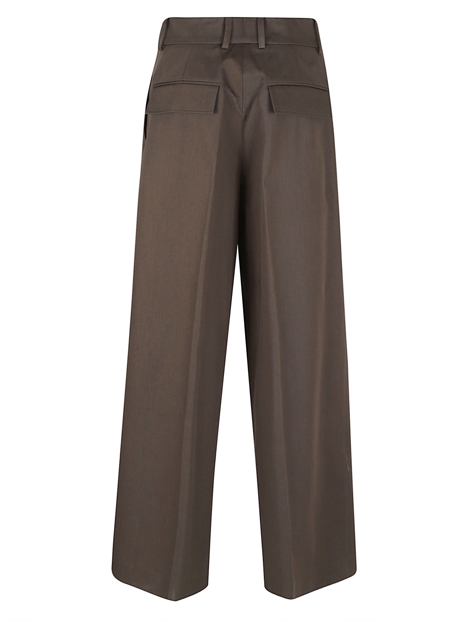 P.a.r.o.s.h Pantalone - Gabardina Cotone In Brown