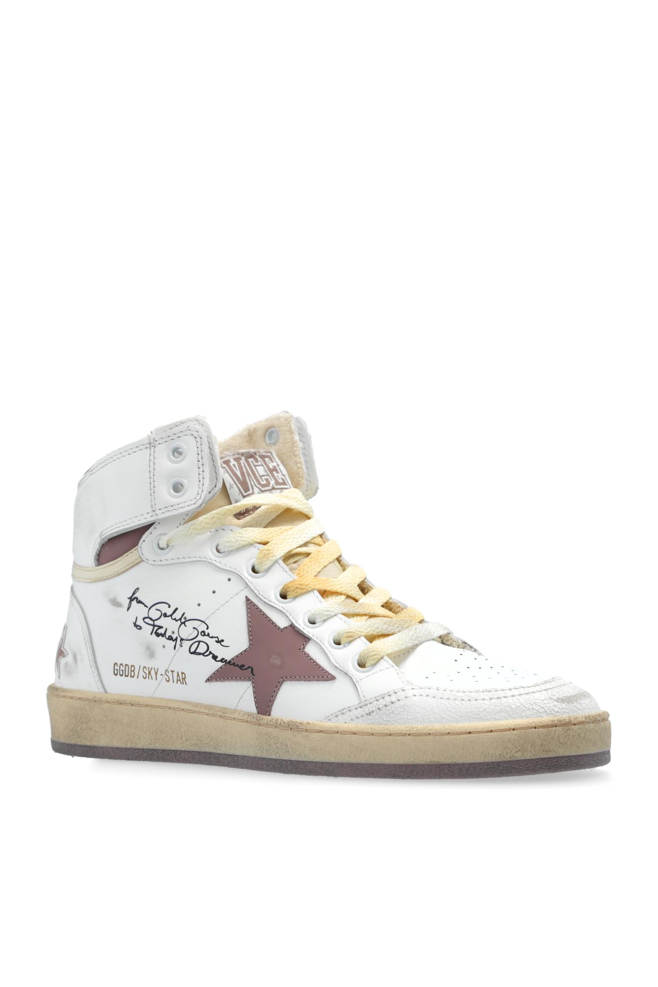 Shop Golden Goose Sneakers Sky Star In White/pink/beige