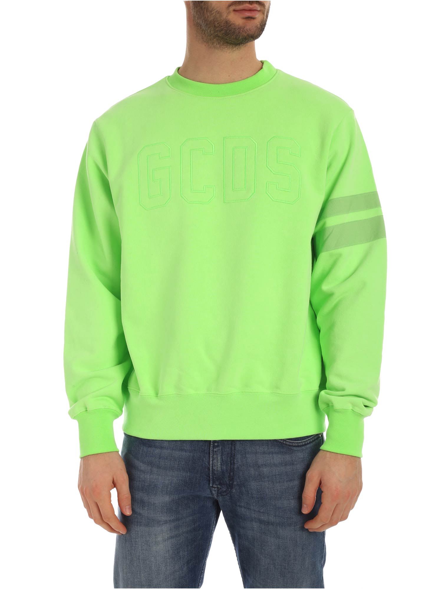 GCDS GCDS FADED FLUO CREWNECK,11274491