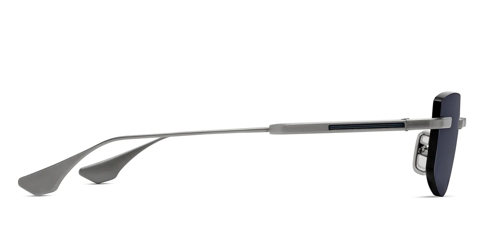 Dita Trysim.75brushed Raw Titanium In Blue