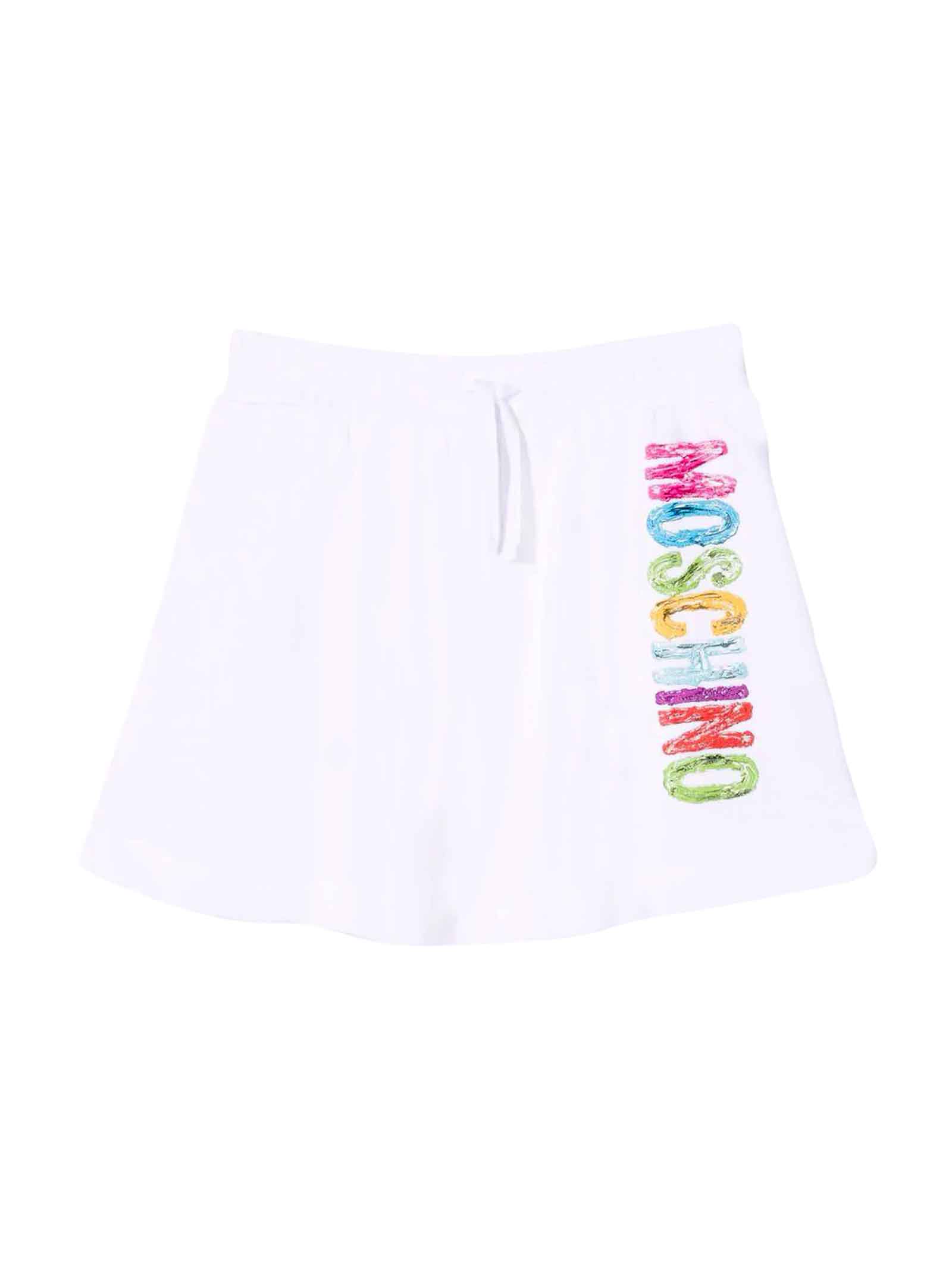 Moschino White Girl Skirt