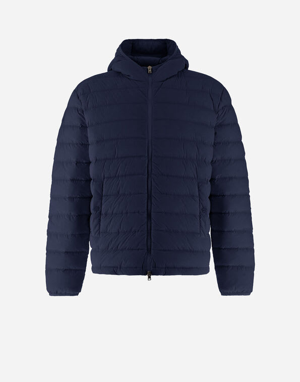 Herno Resort Bomber Jacket In Light Nylon Stretch In Navy