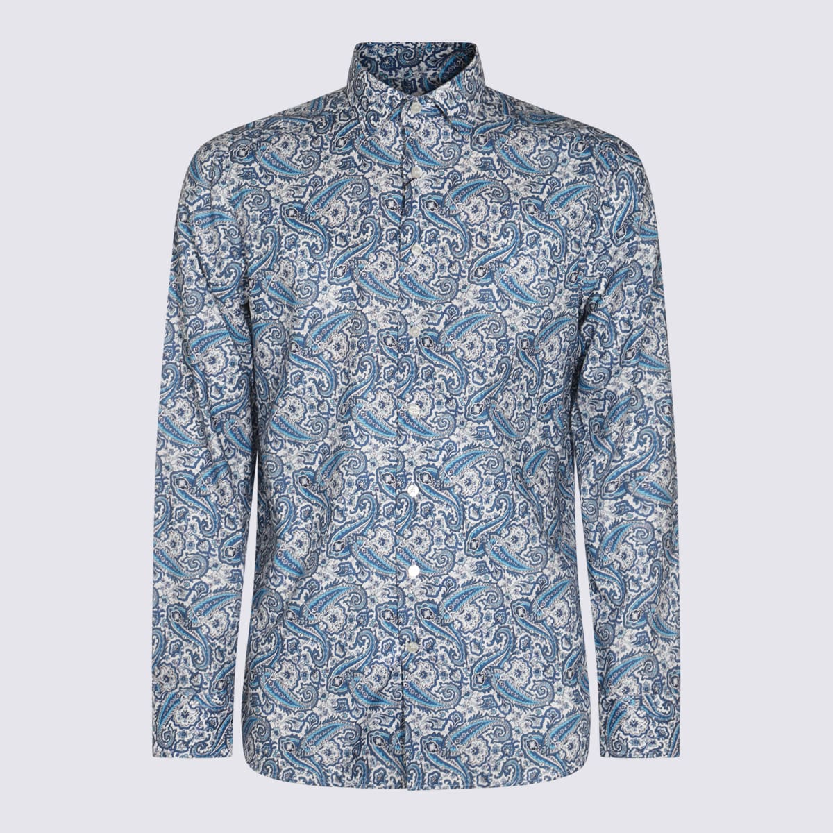 Etro Paisley Long Sleeves Button-down Collar Shirt