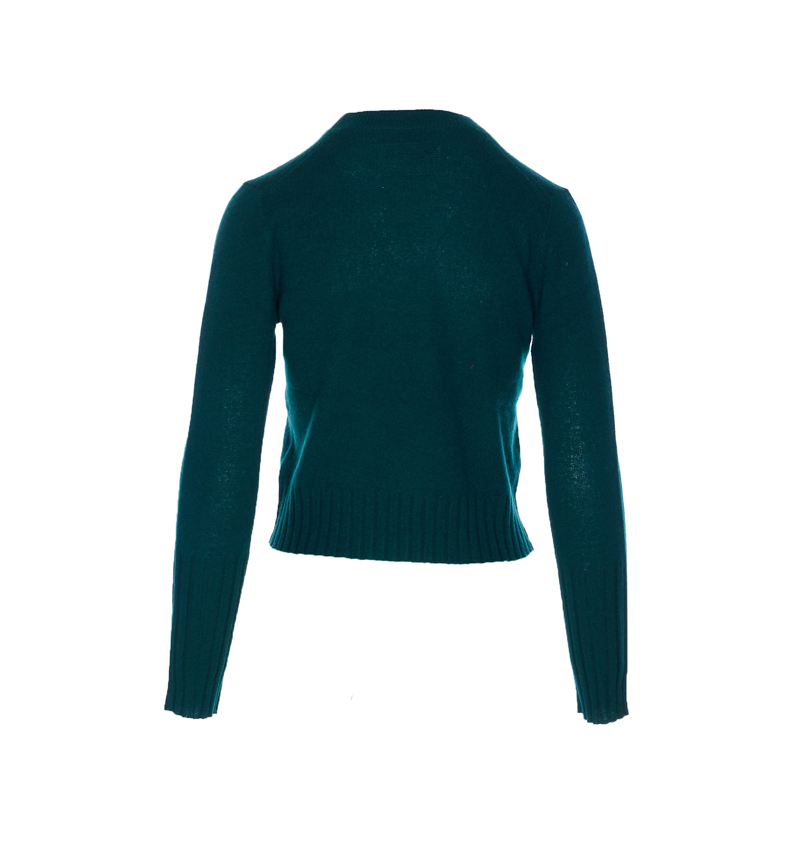 Guest In Residence Shrunken Cashmere Crewneck Sweater In Green