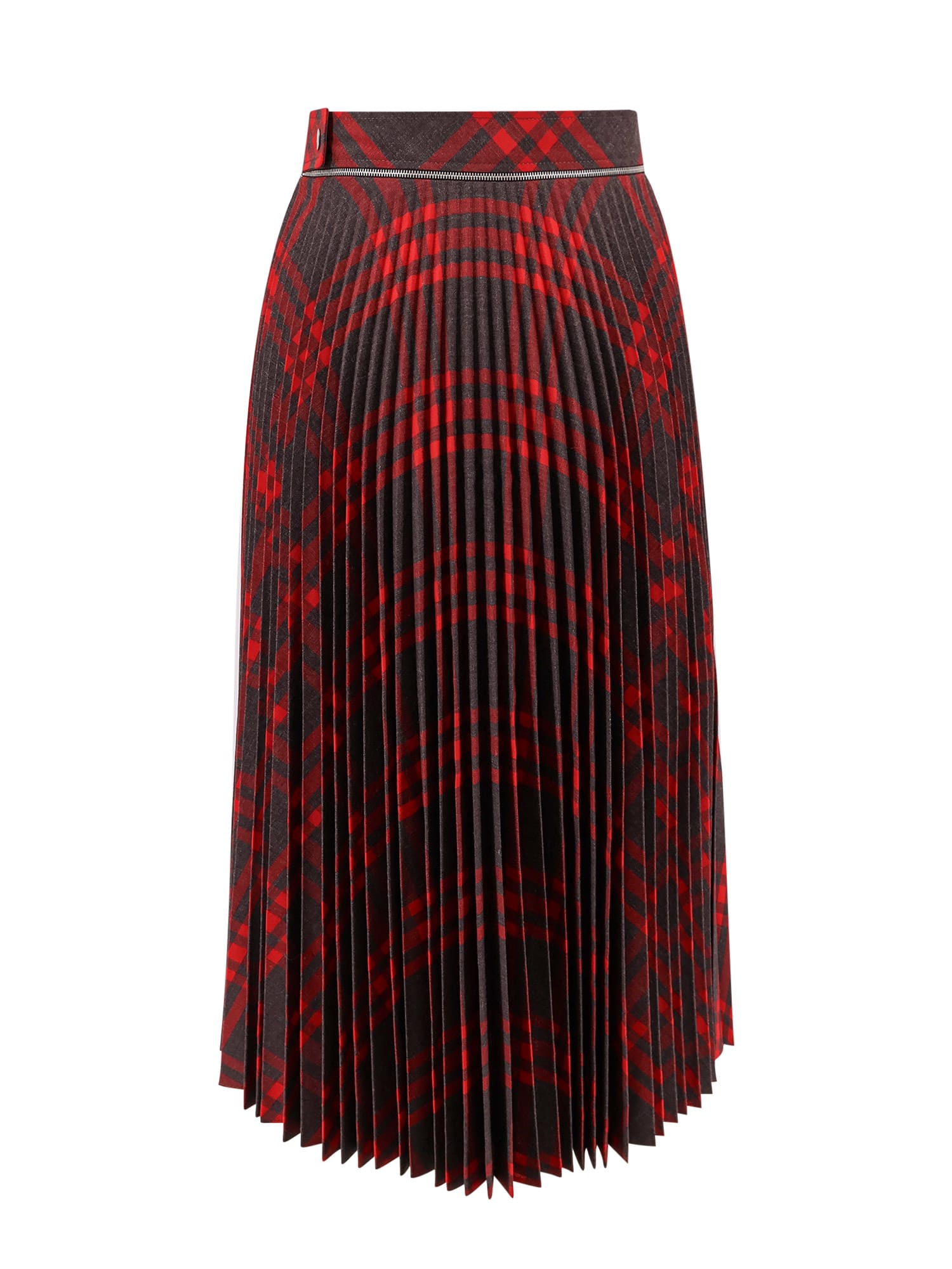 Shop Burberry Skirt In Black