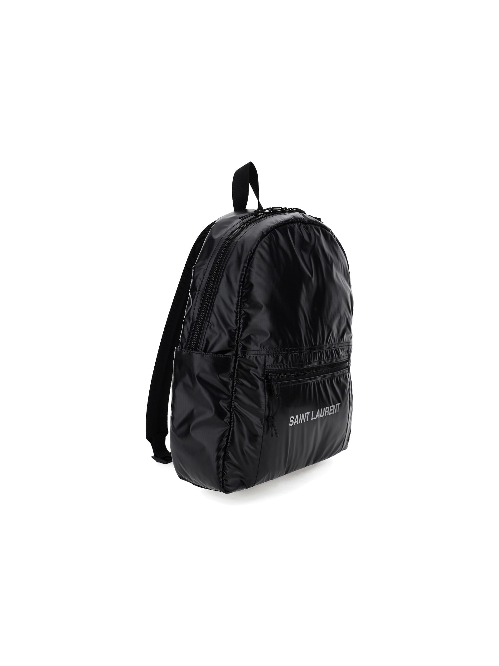 Shop Saint Laurent Backpack In Black