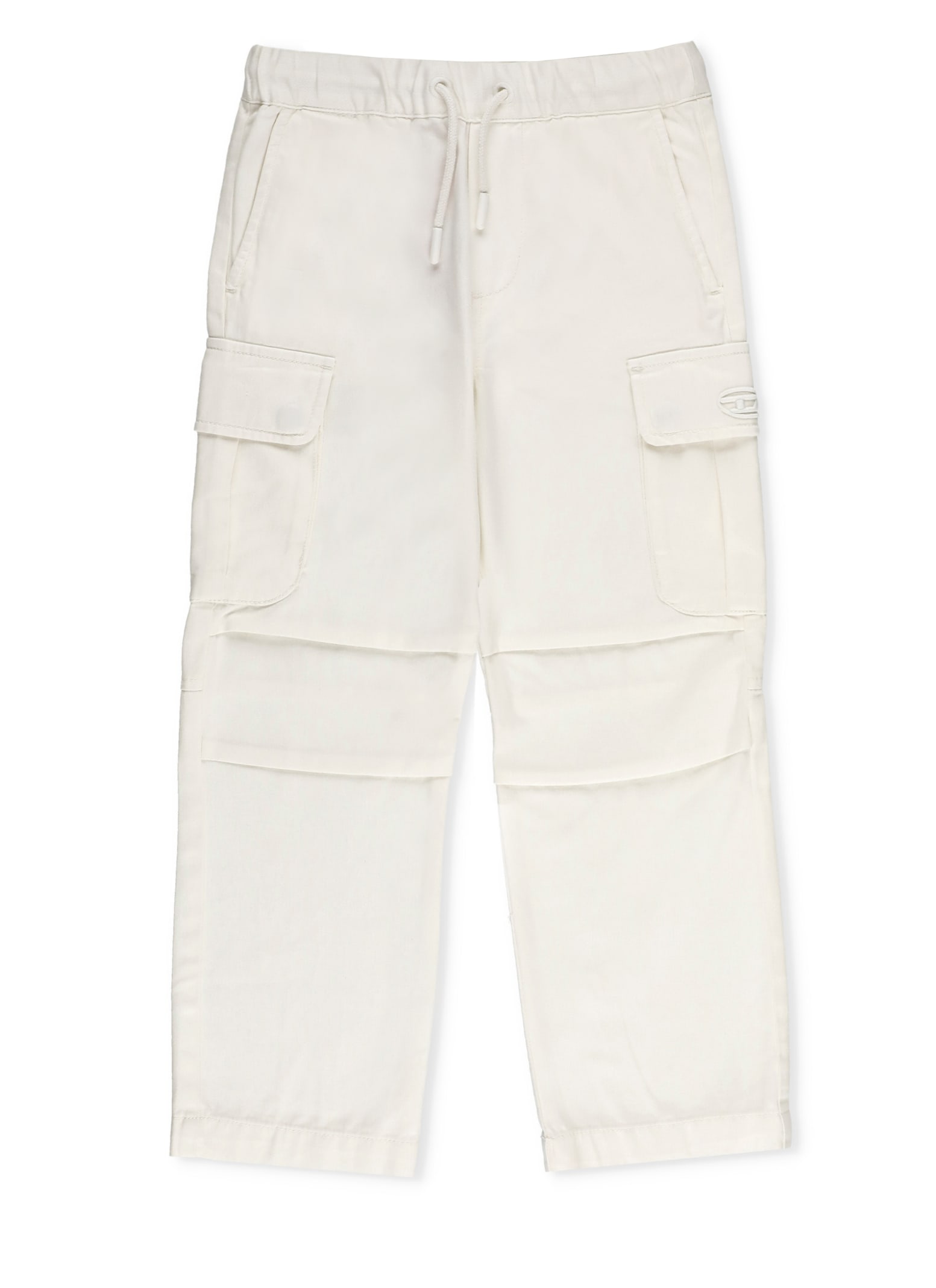 Shop Diesel Picar Trousers In Ivory