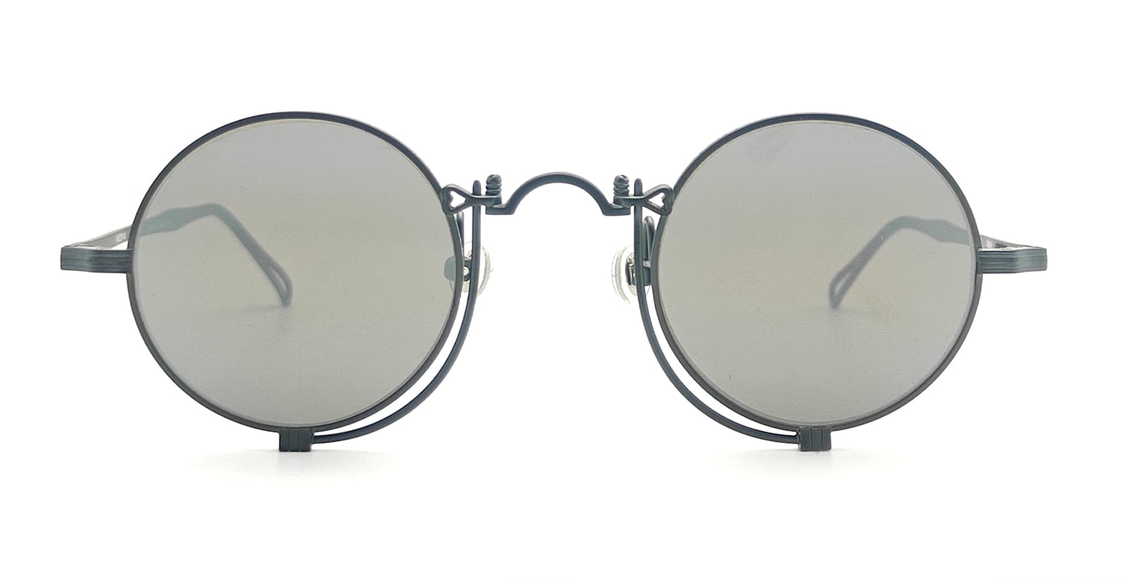 10601h - Matte Black / Silver Mirror Sunglasses