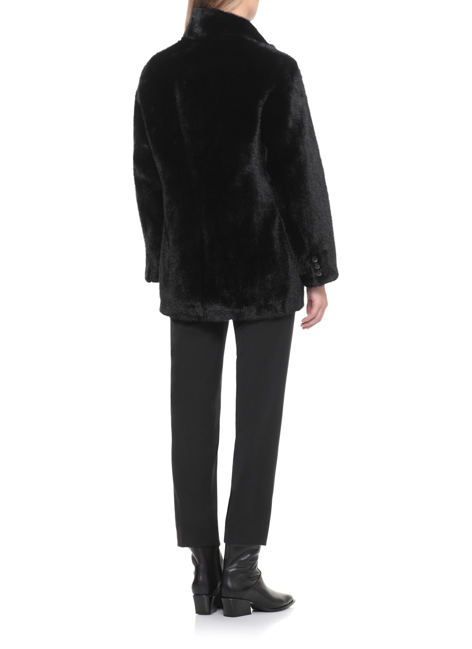 Valentini 1972 Synth Fur In Black