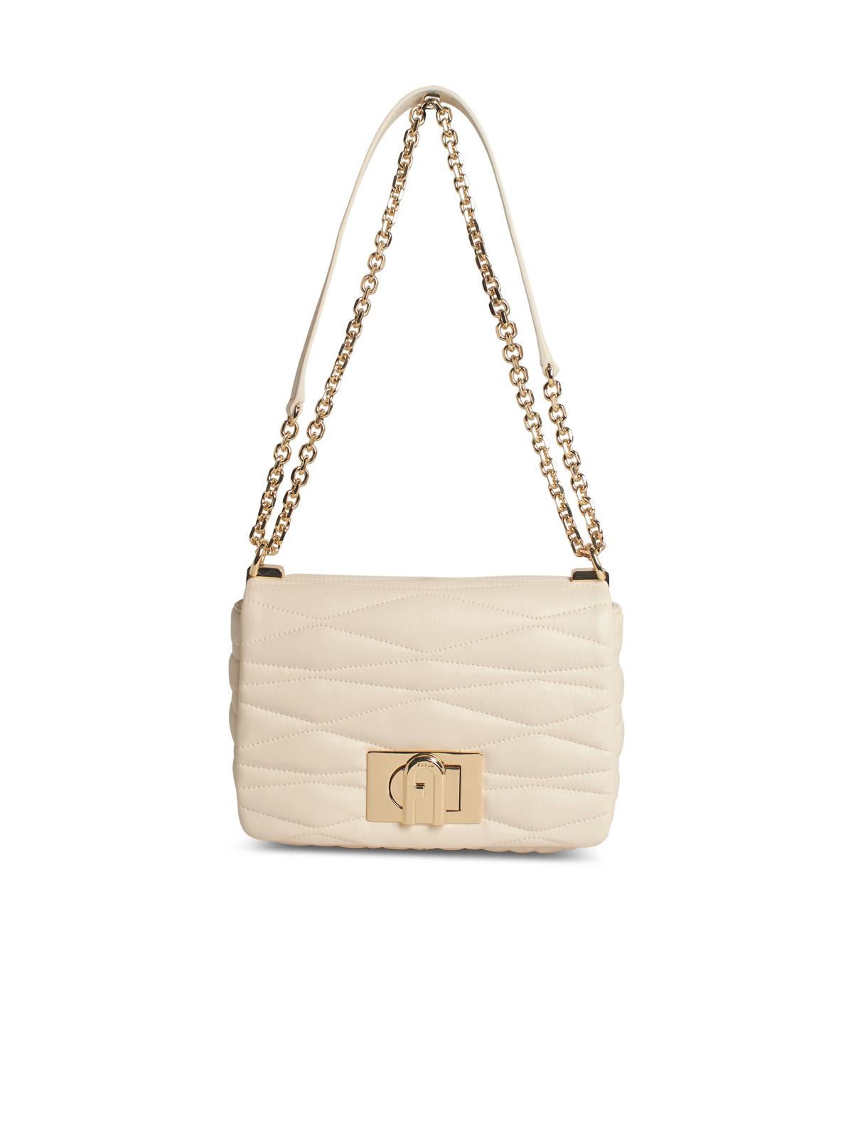 Furla 1927 Small Leather Crossbody 22 In Brown