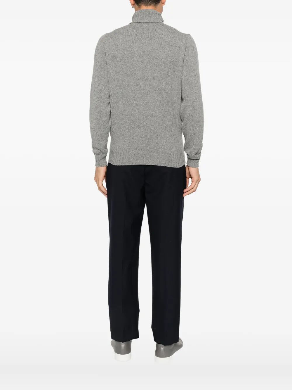 Filippo De Laurentiis Roll-neck Wool Sweater In Gray
