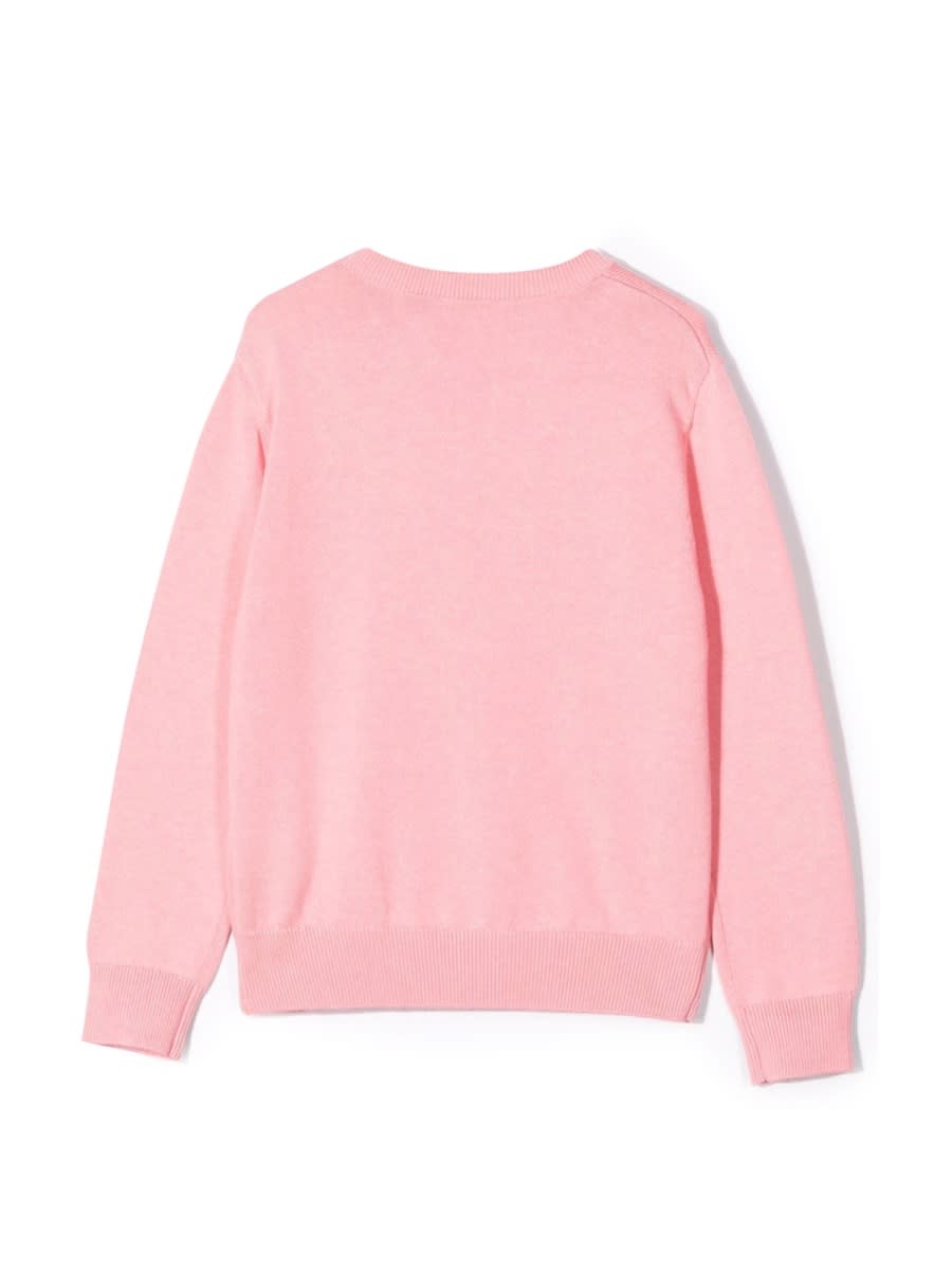 Lanvin Pullover Con Logo In Pink