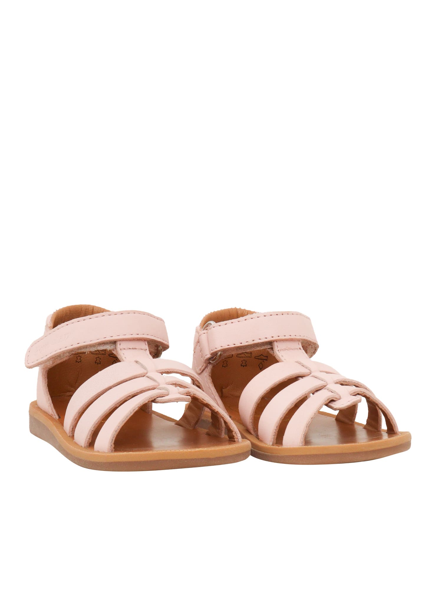 Pom D'api Poppy Strap Shoes In Beige