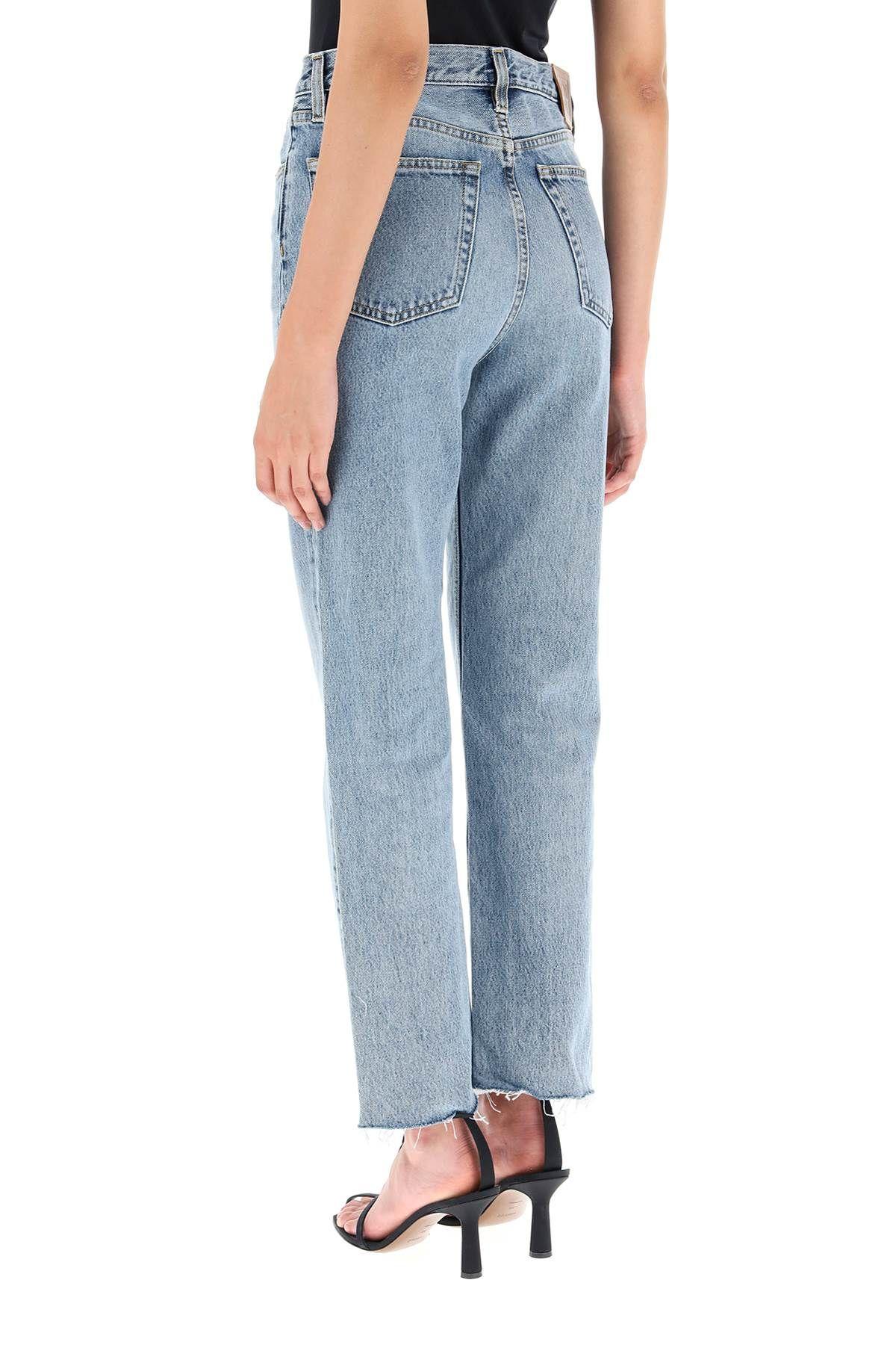Totême Toteme Woman Jeans Blue Size 28w-30l Organic Cotton In Clear Blue