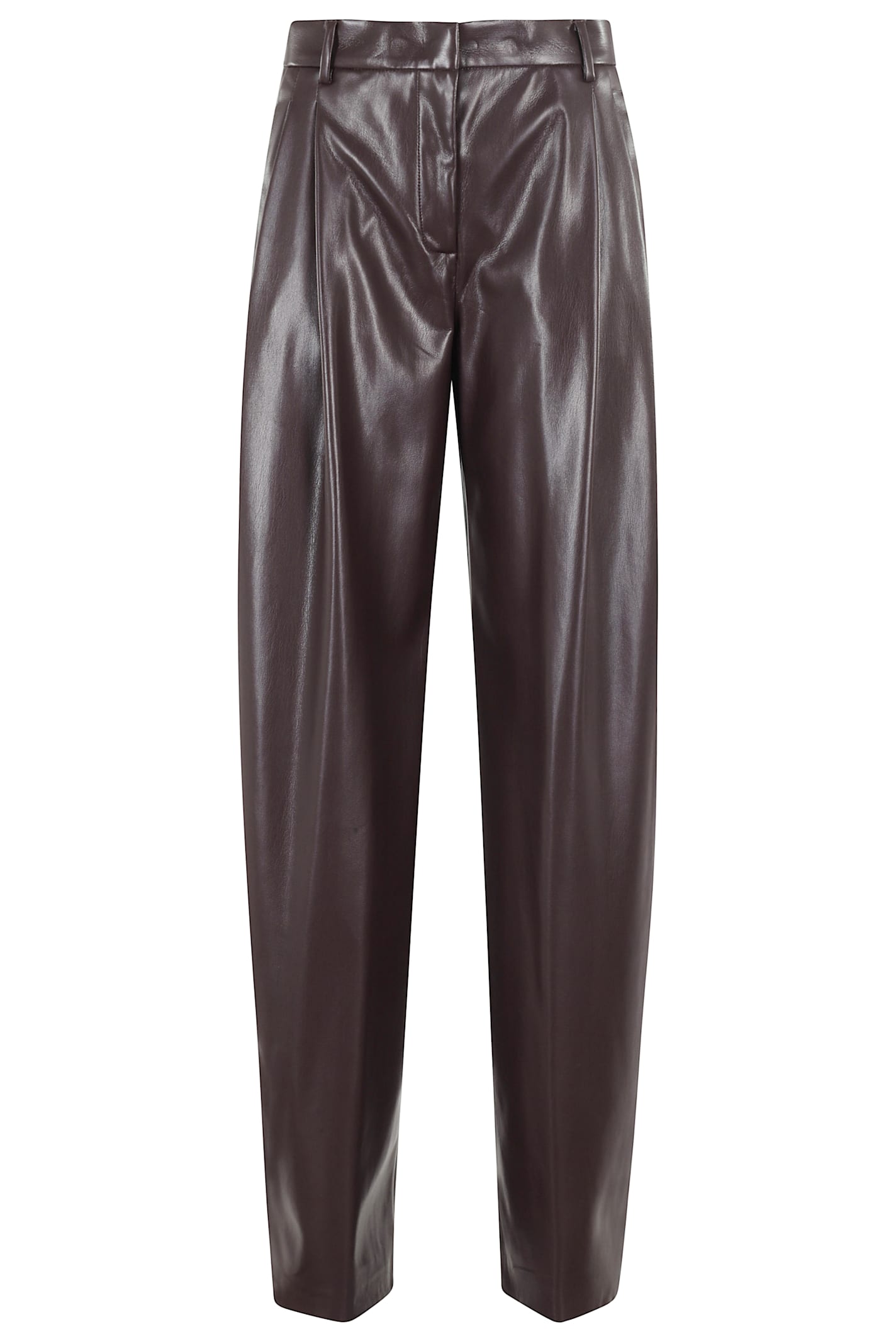 The Andamane Tracy Low Rise Maxi Flared Pants In Brown