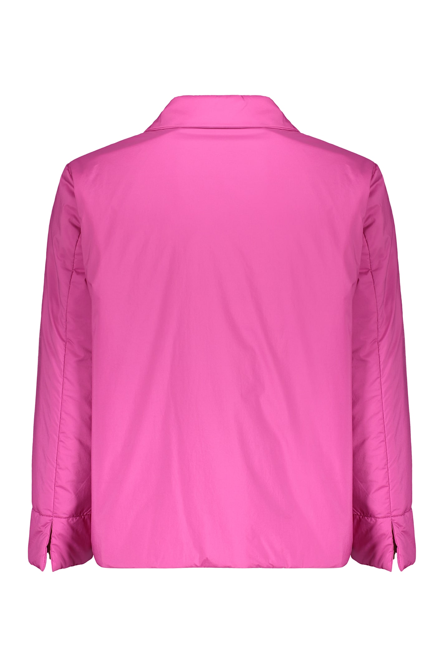 Herno Single-breasted Cropped Jacket In Pink