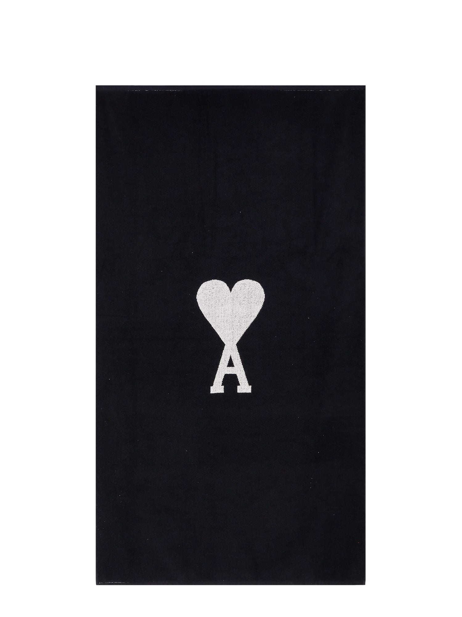 Shop Ami Alexandre Mattiussi Beach Towel In Craie/noir