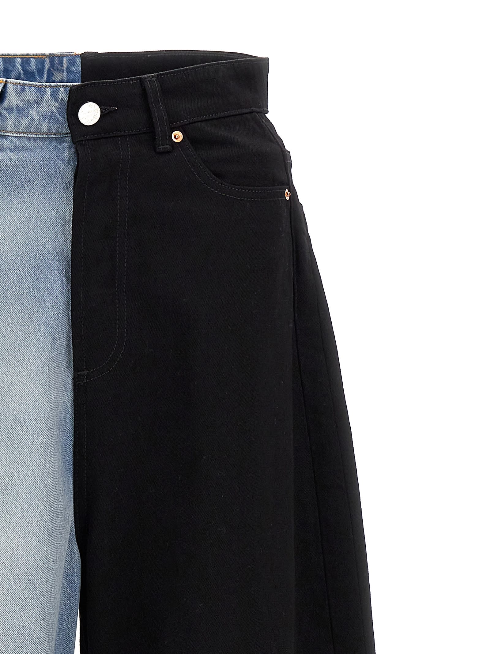 VETEMENTS SPLIT DECONSTRUCTED BIG SHAPE JEANS 